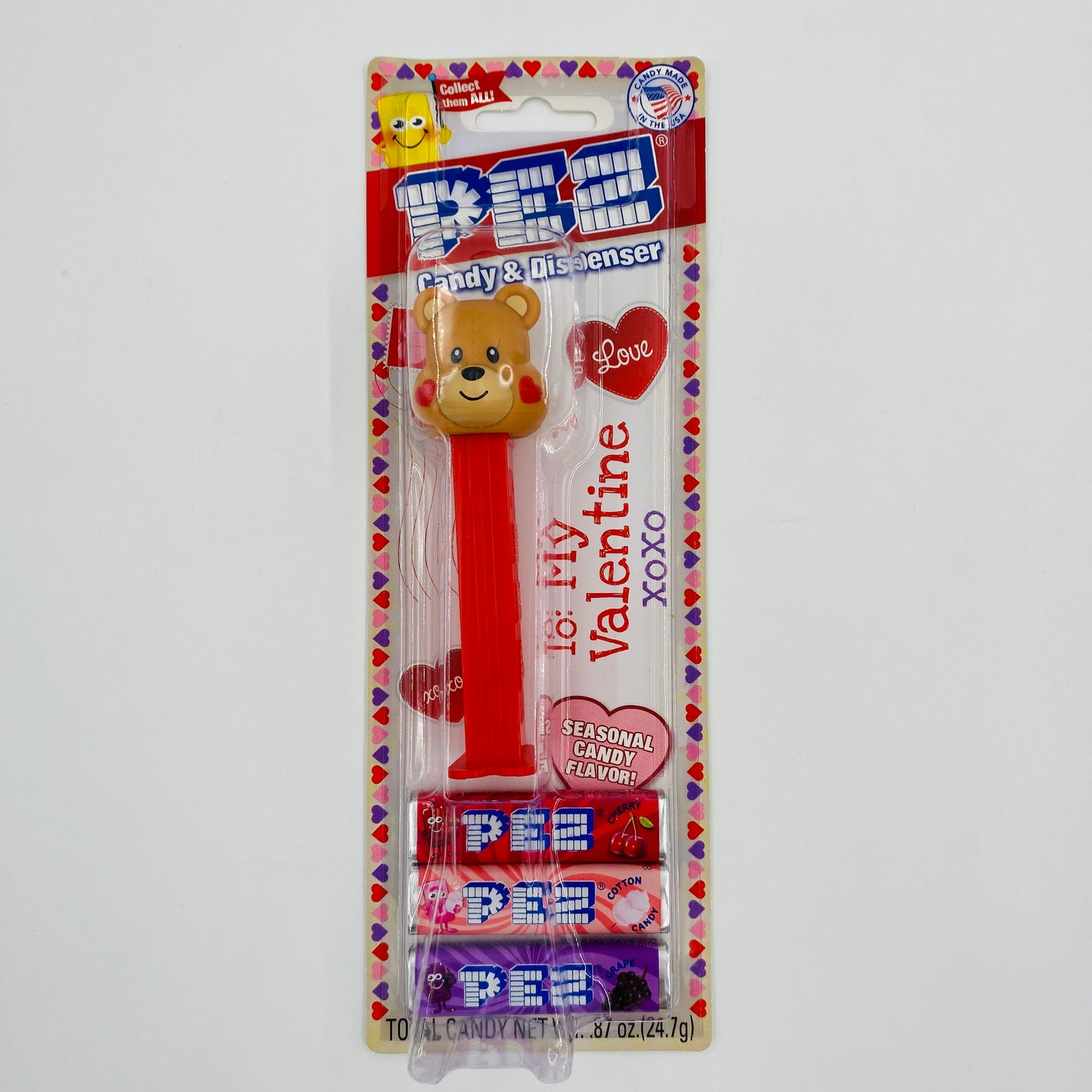 Valentine's Day Love Bear PEZ dispenser (2020) carded