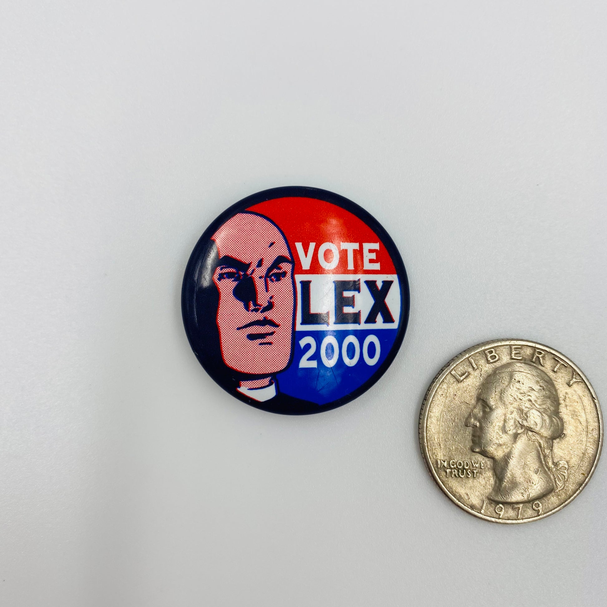 DC: Vote Lex Luthor for President pinback button (2000) – Mom and Pop ...
