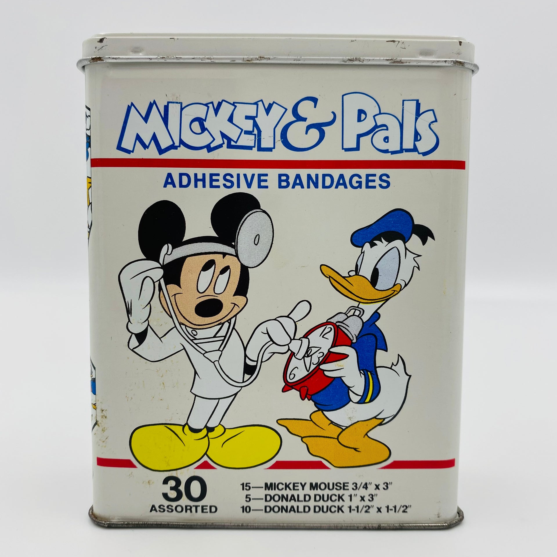 Disney Mickey & Pals adhesive bandages tin case (1980's) – Mom and