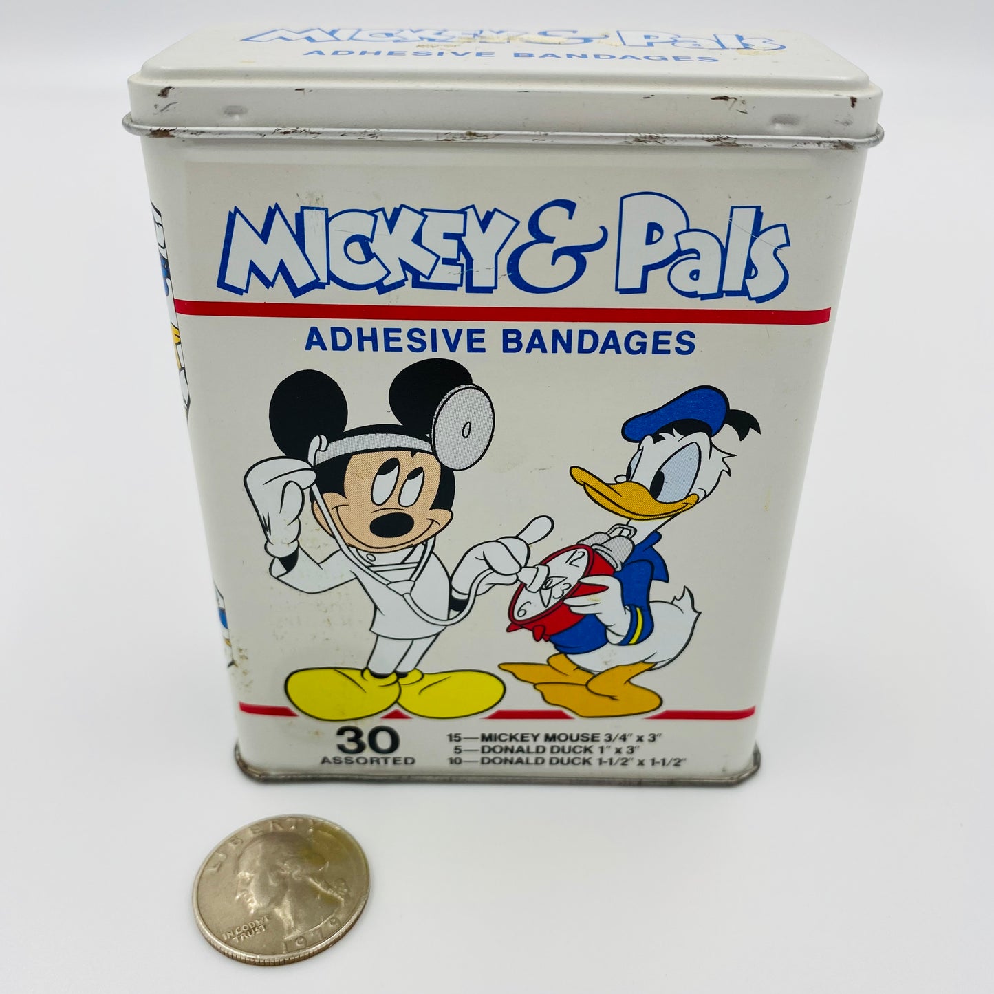 Disney Mickey & Pals adhesive bandages tin (1980’s)