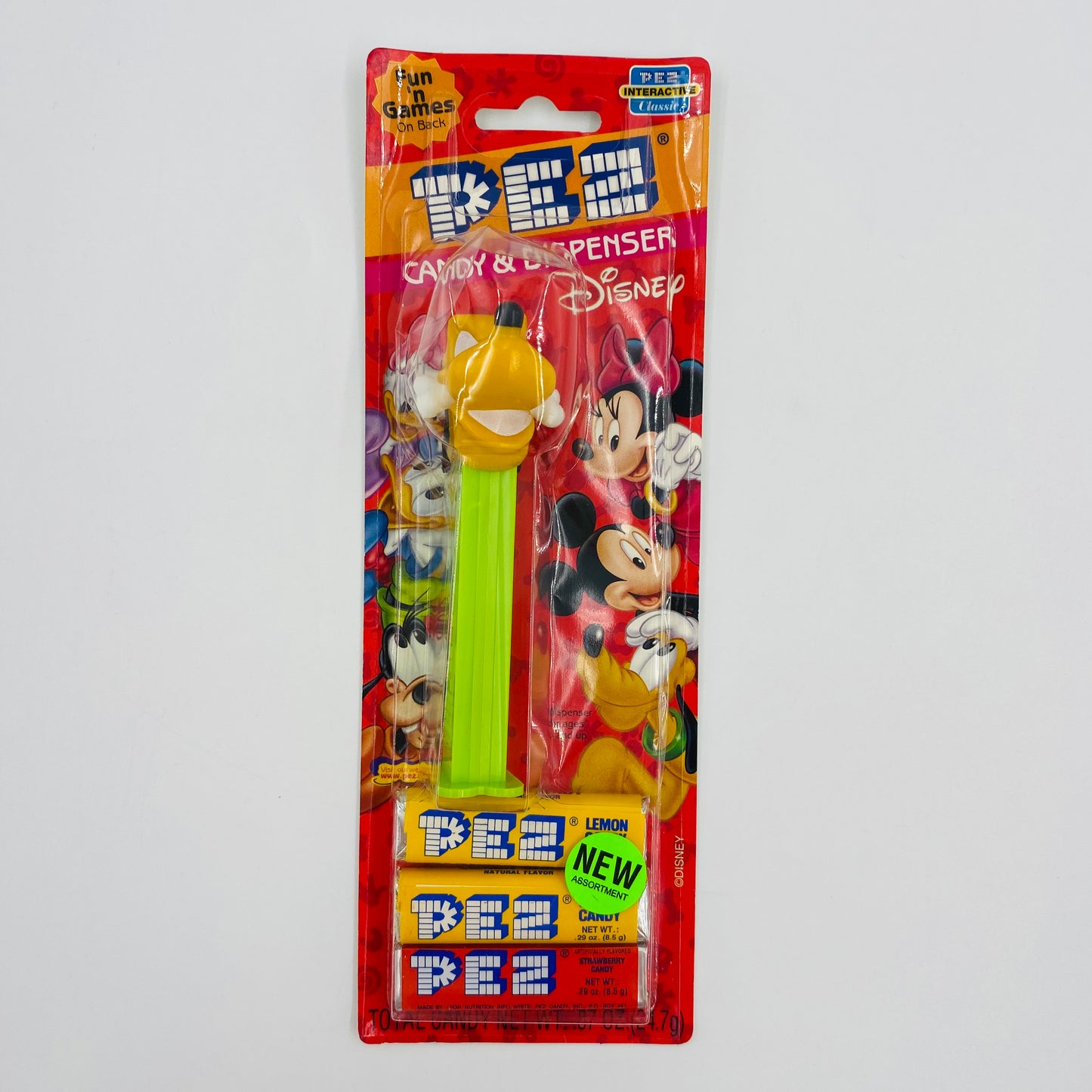 Disney Extreme Pluto PEZ Dispenser (2003) carded