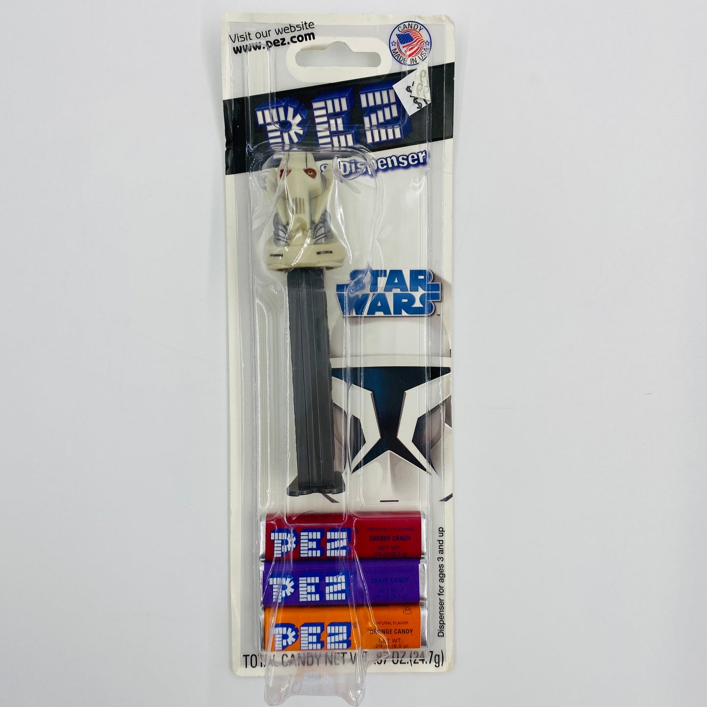 Star Wars Clone Wars General Grievous PEZ dispenser (2008) carded