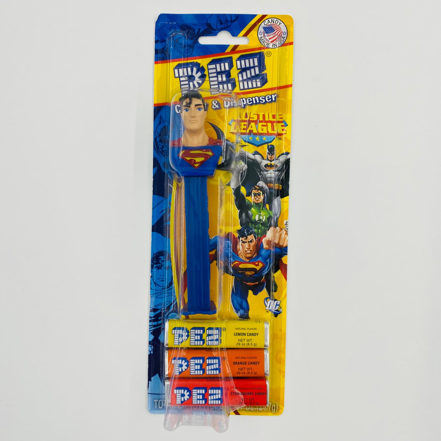 DC Superman PEZ dispenser (2011) carded