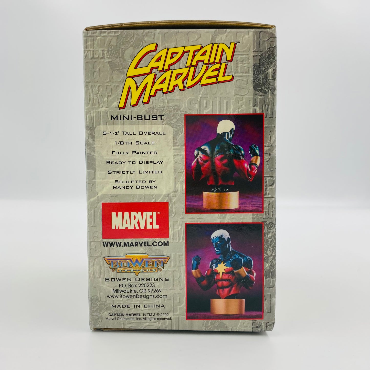 Captain Marvel “Modern Edition” Marvel mini-bust (2002) Bowen Designs