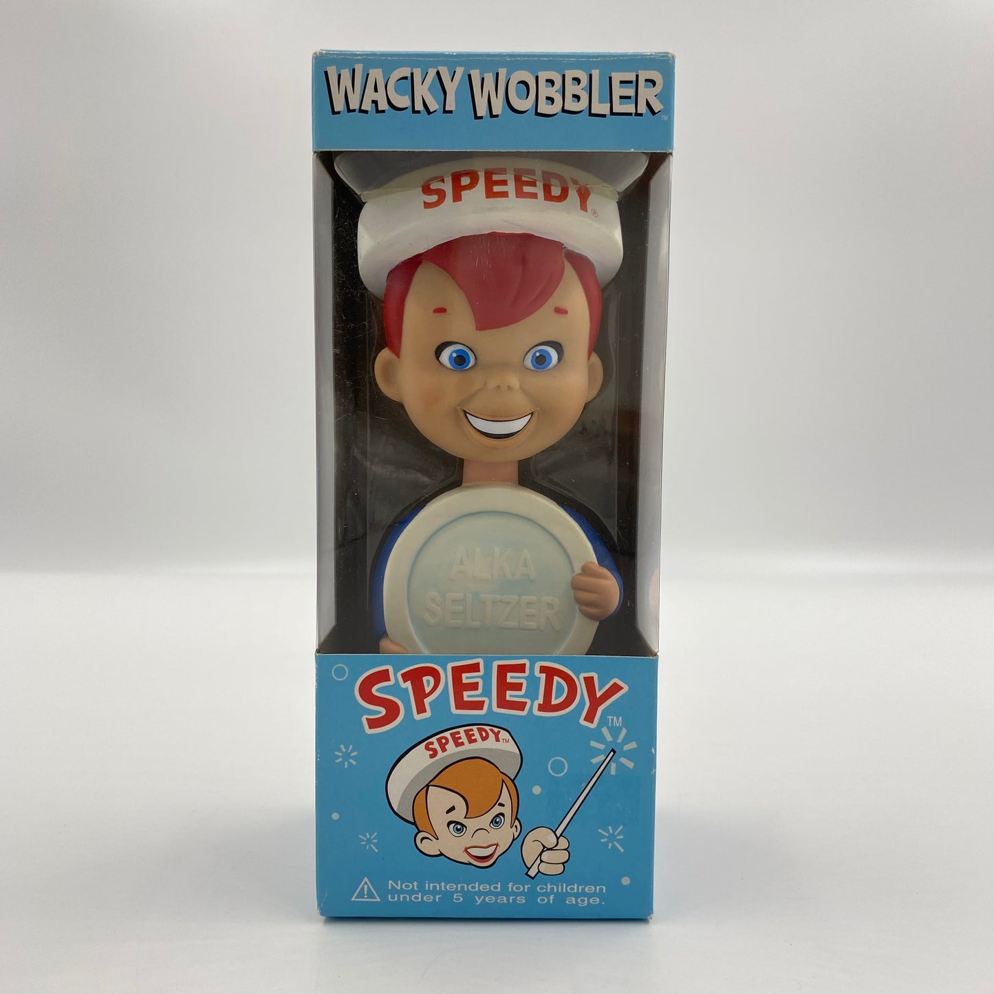 Wacky Wobbler Alka-Seltzer Speedy boxed 7" bobblehead (2003) Funko