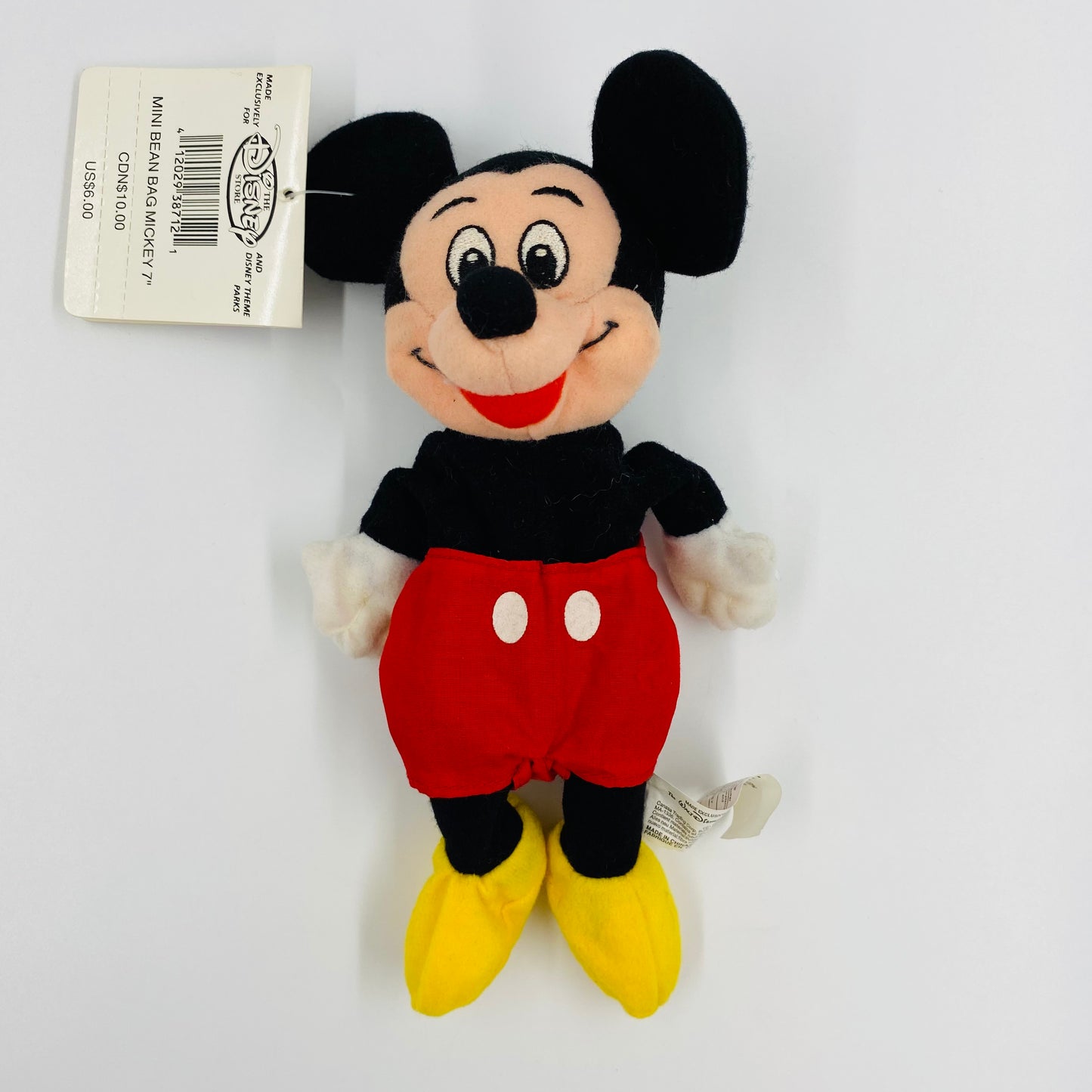 The Disney Store Mickey Mouse mini bean bag plush