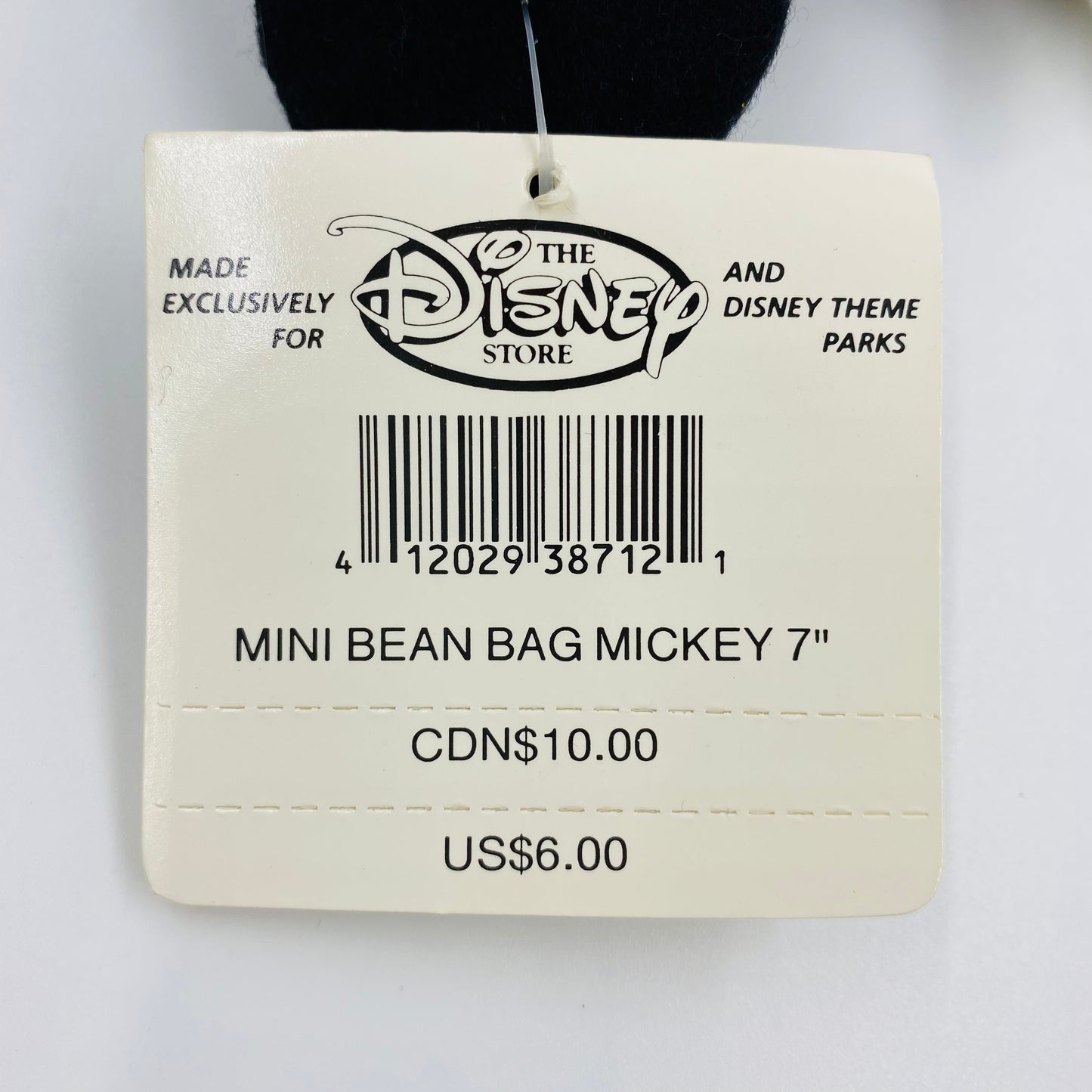 The Disney Store Mickey Mouse mini bean bag plush