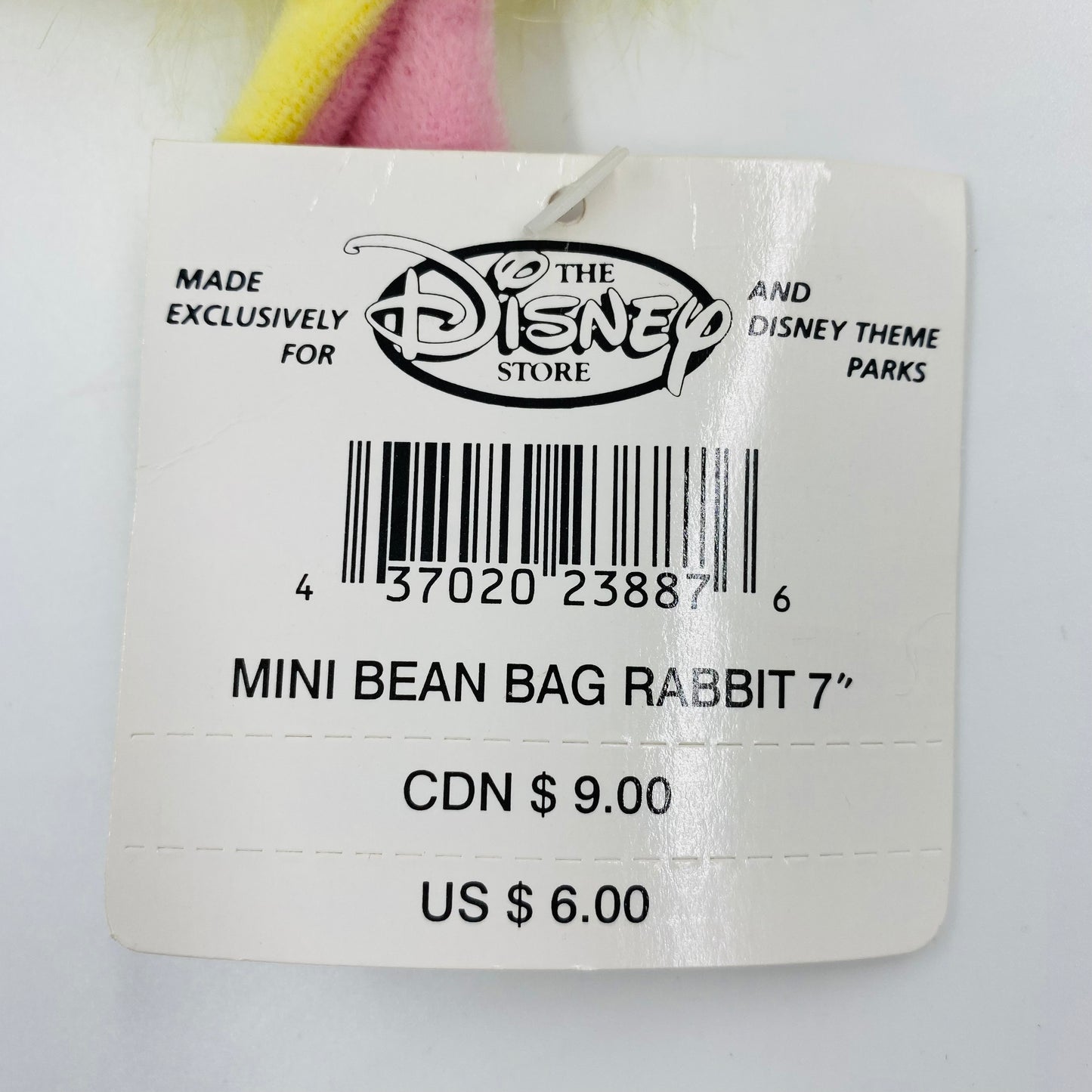 The Disney Store Winnie the Pooh Rabbit mini bean bag plush