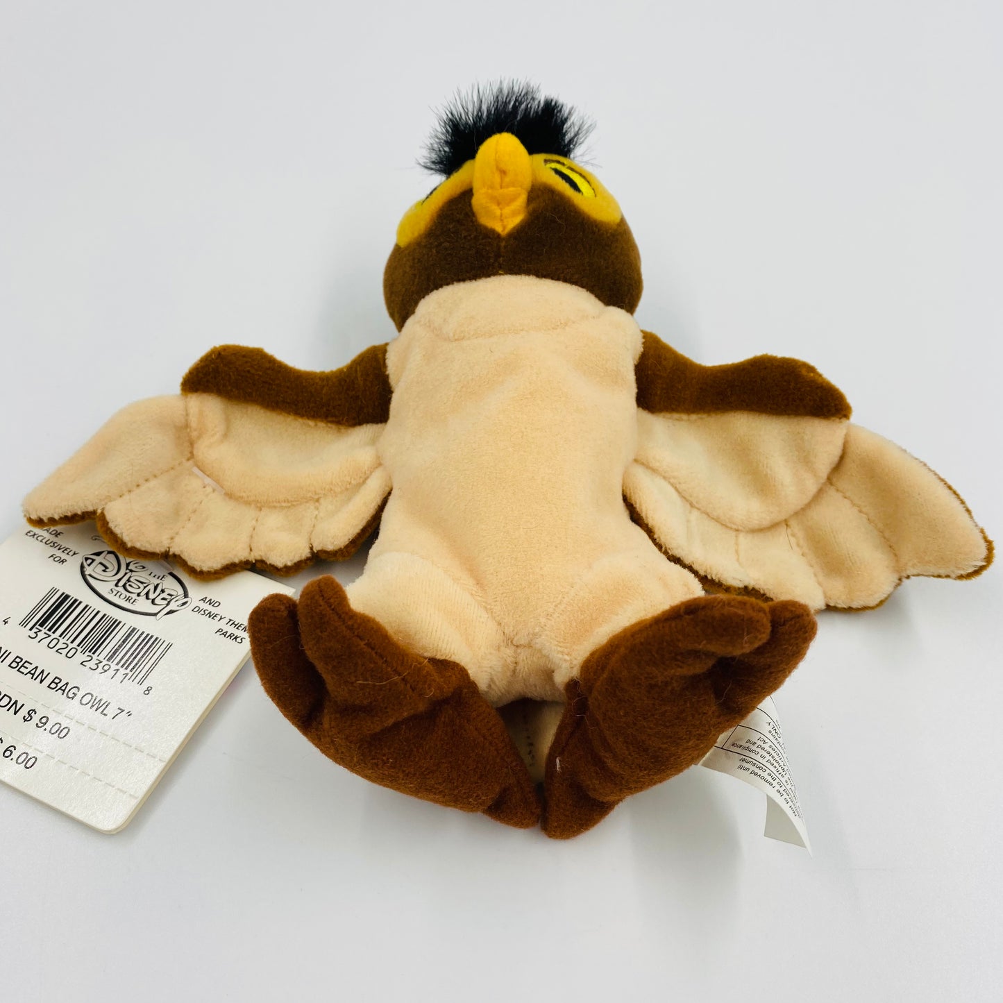 The Disney Store Winnie the Pooh Owl mini bean bag plush