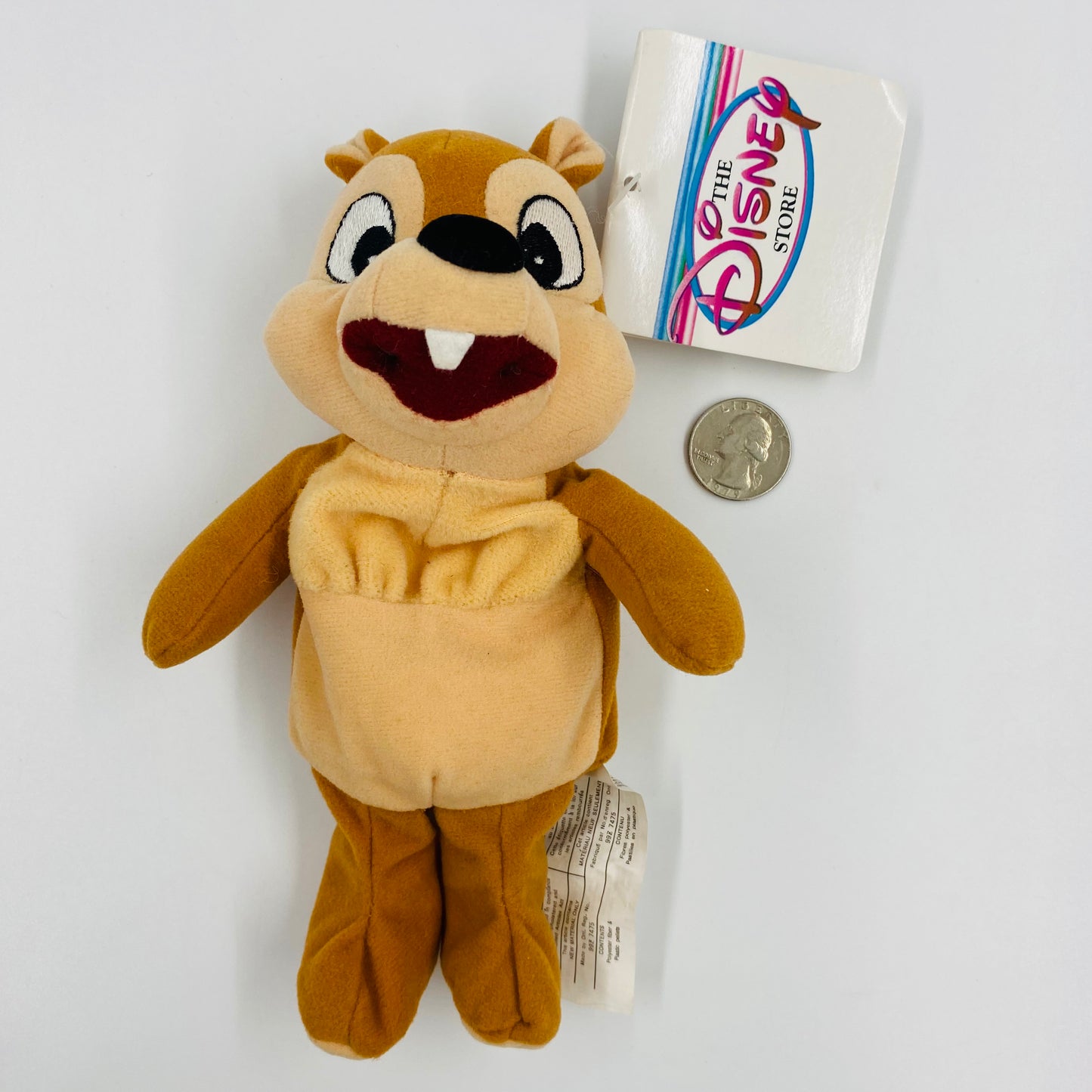 The Disney Store Chip & Dale mini bean bag plush