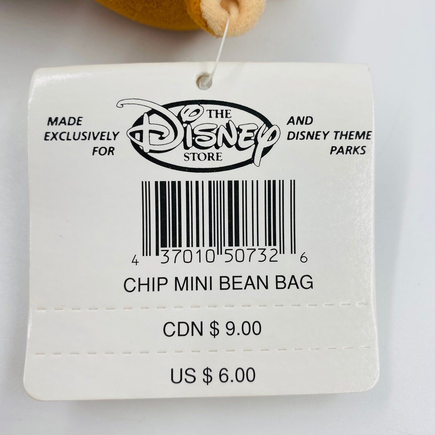 The Disney Store Chip & Dale mini bean bag plush