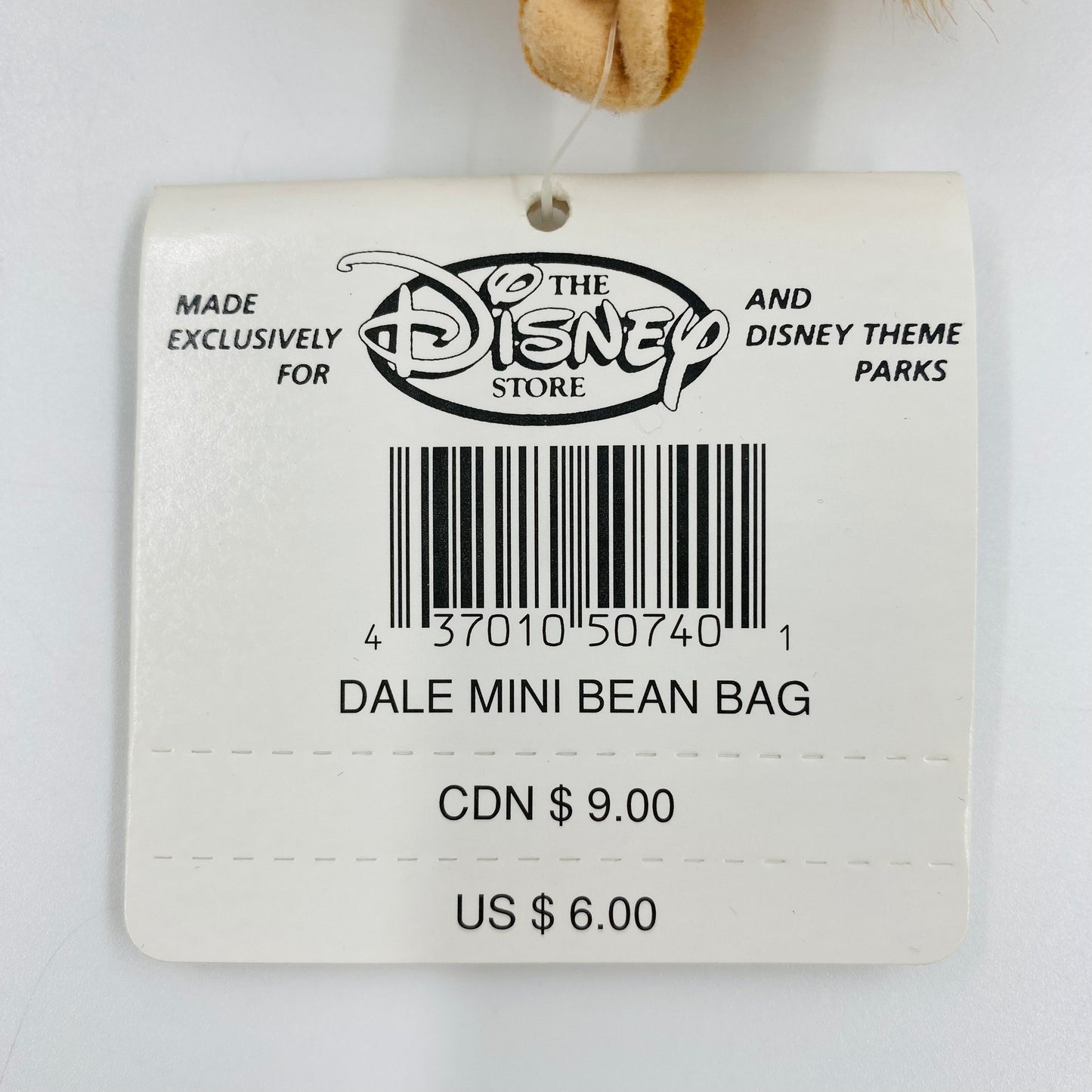 The Disney Store Chip & Dale mini bean bag plush