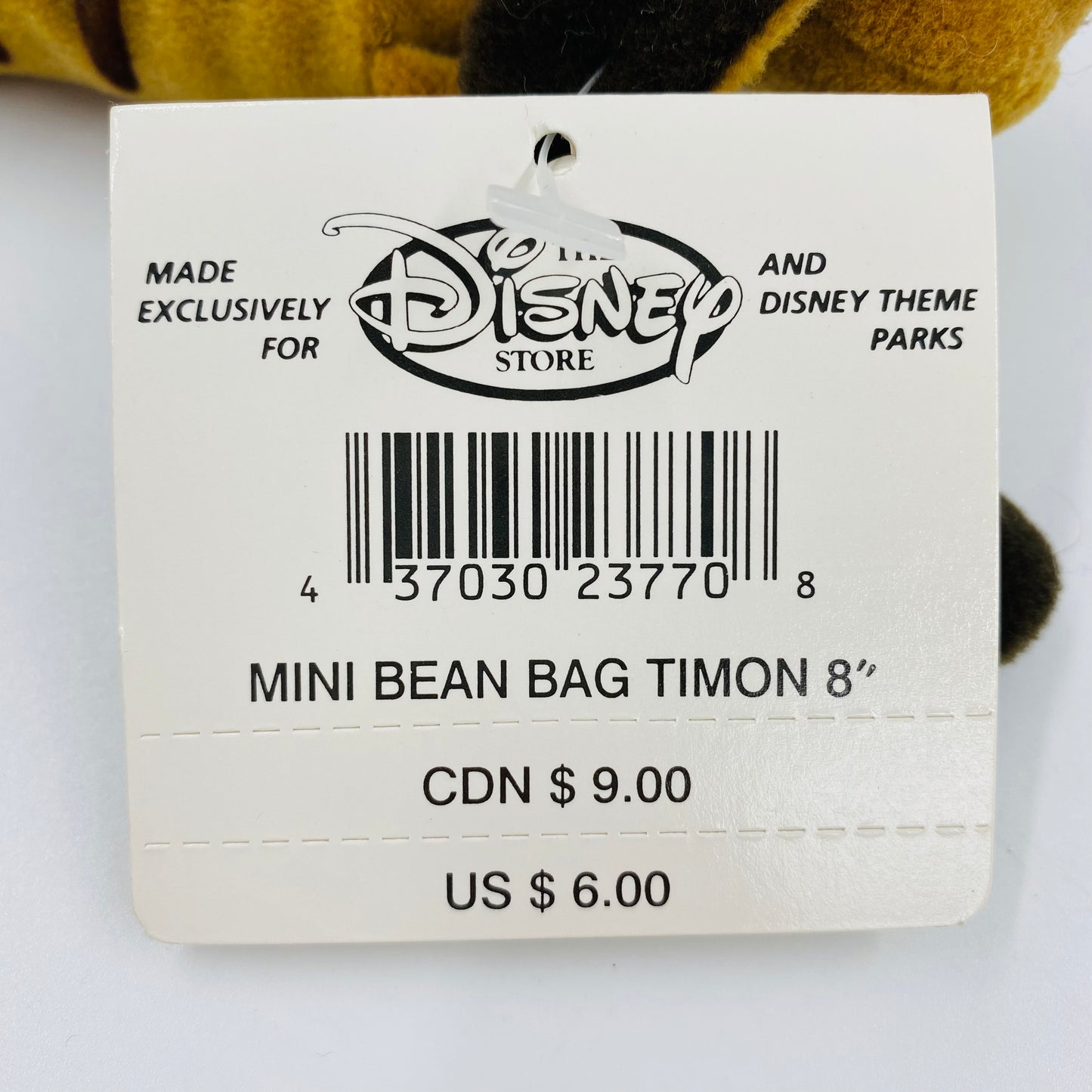 The Disney Store Lion King King Pumbaa & Timon mini bean bag plush