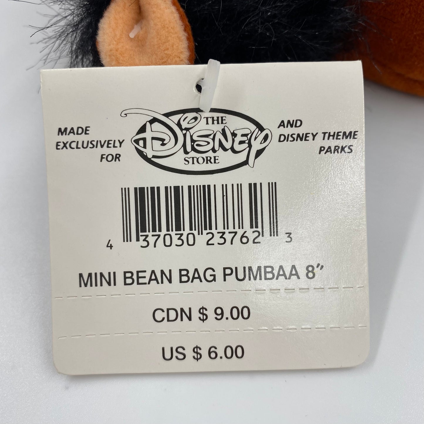 The Disney Store Lion King King Pumbaa & Timon mini bean bag plush