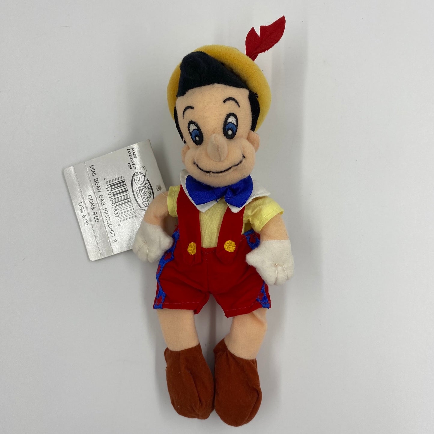 The Disney Store Pinocchio mini bean bag plush