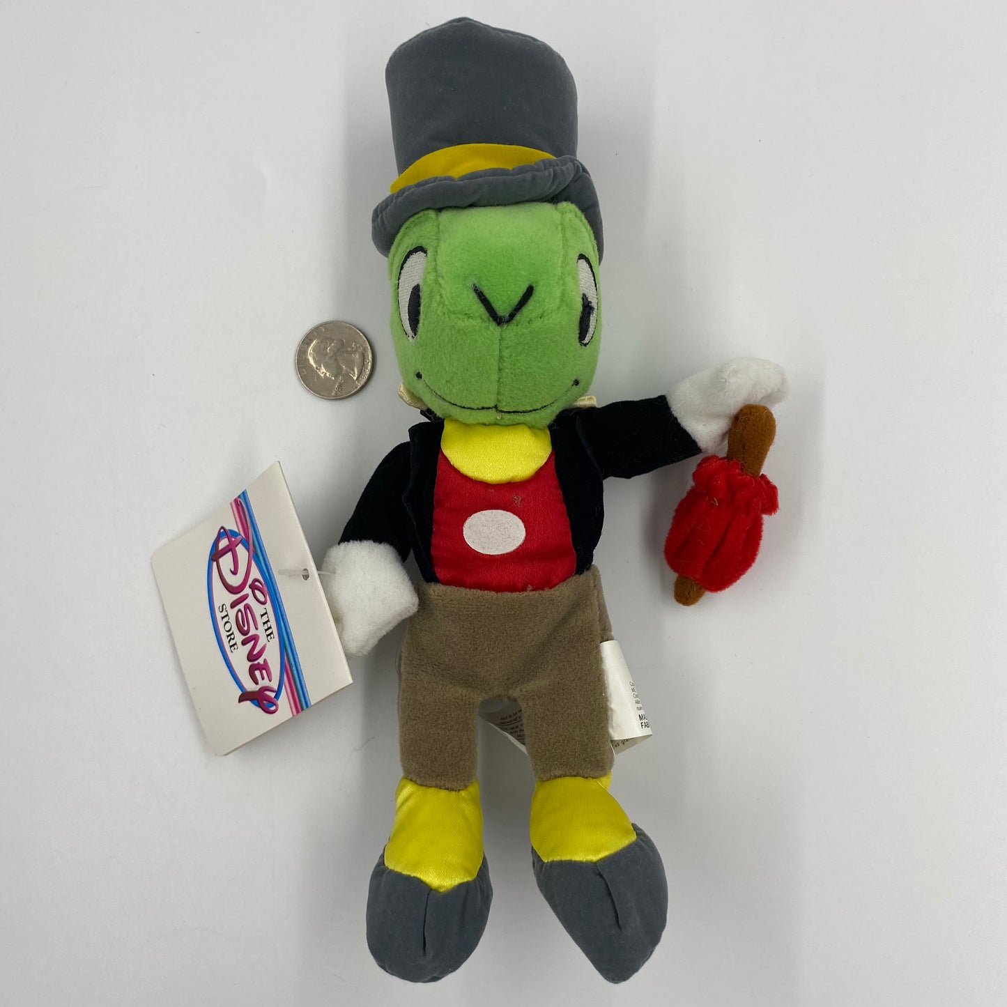 The Disney Store Jiminy Cricket mini bean bag plush