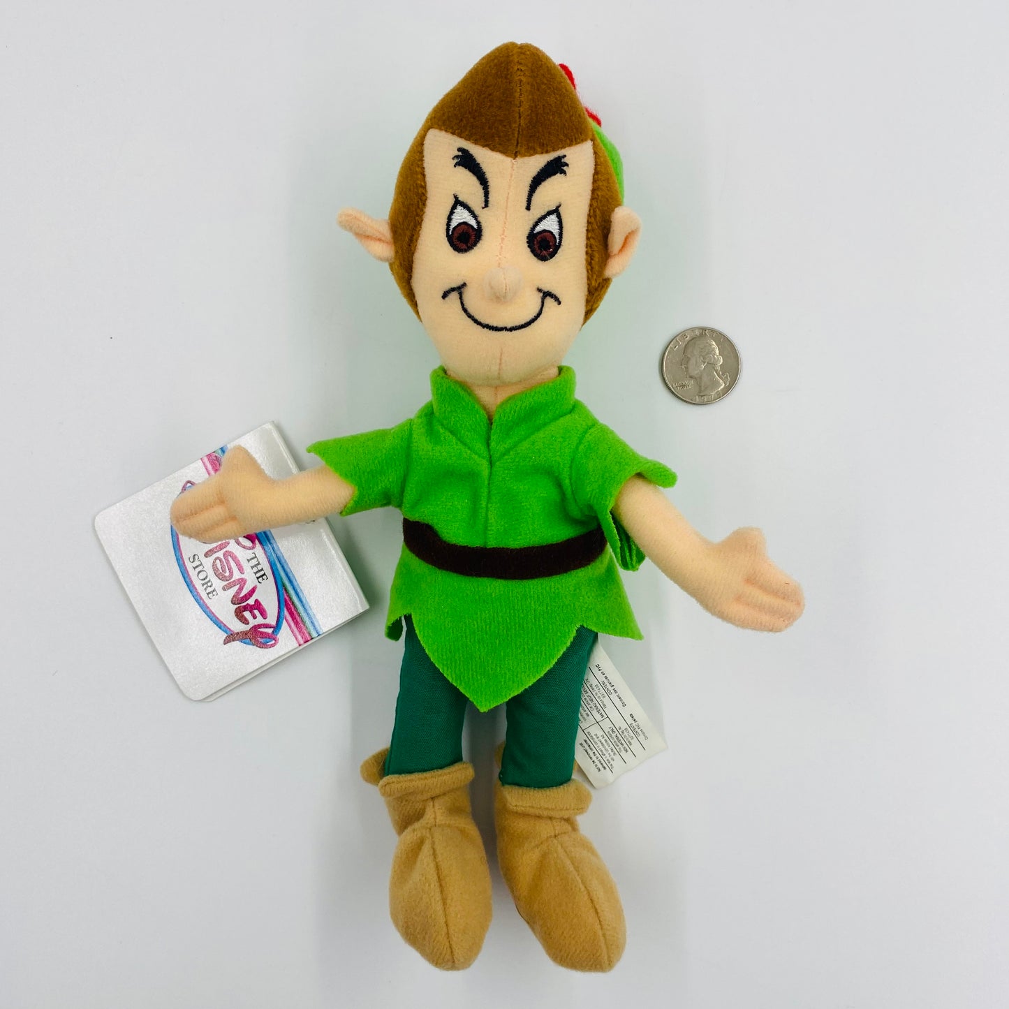 The Disney Store Peter Pan mini bean bag plush