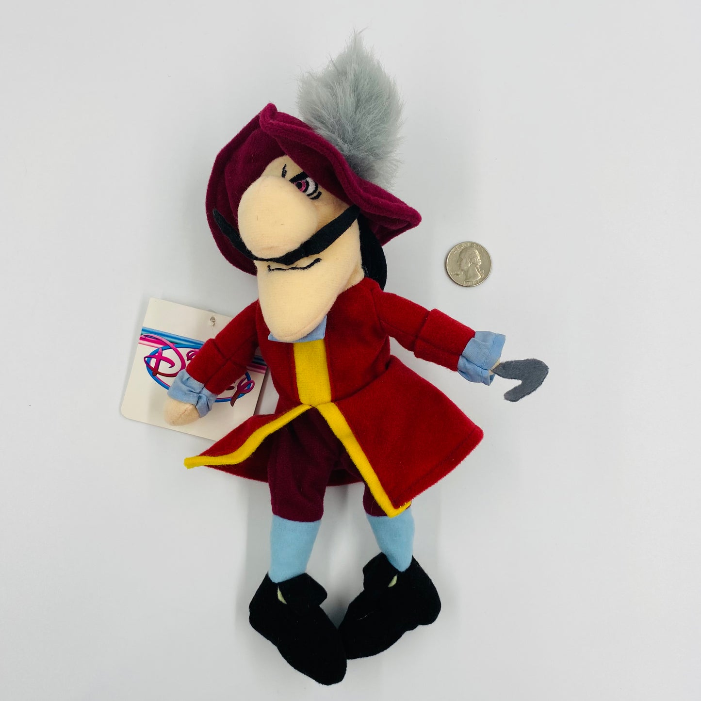 The Disney Store Peter Pan Captain Hook mini bean bag plush