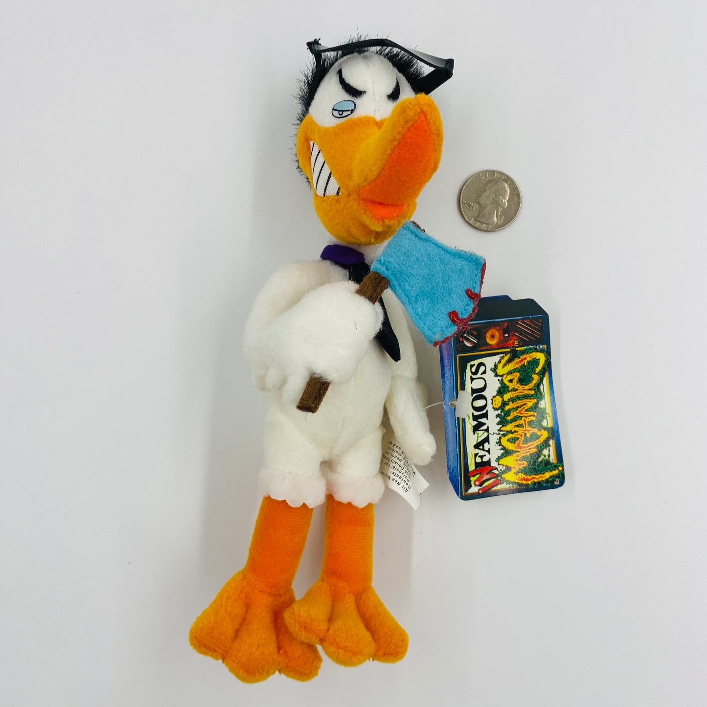 InFamous Meanies: Quack Nicholson plush beanie (1997,1998) The Idea Factory