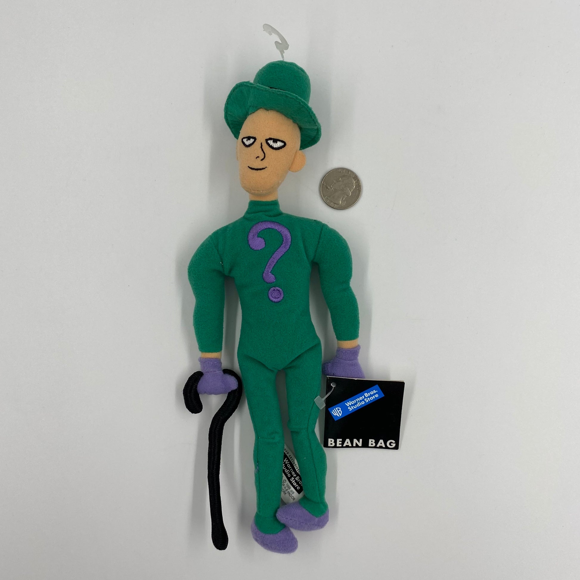The Riddler Plush Warner Bros. Studio Store Riddler bean bag plush (1999) WB/DC – Mom and ...