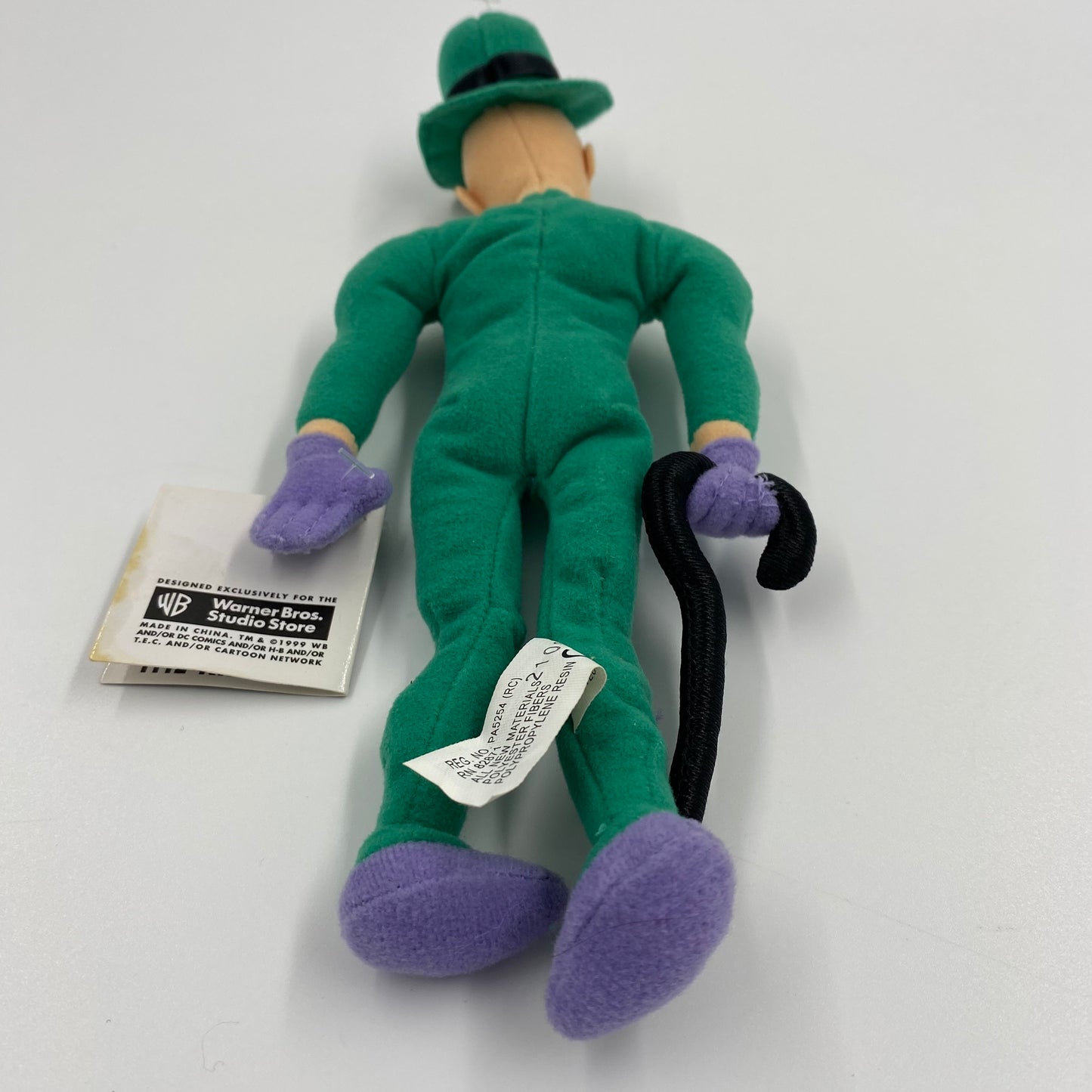 Warner Bros. Studio Store Riddler bean bag plush (1999) WB/DC