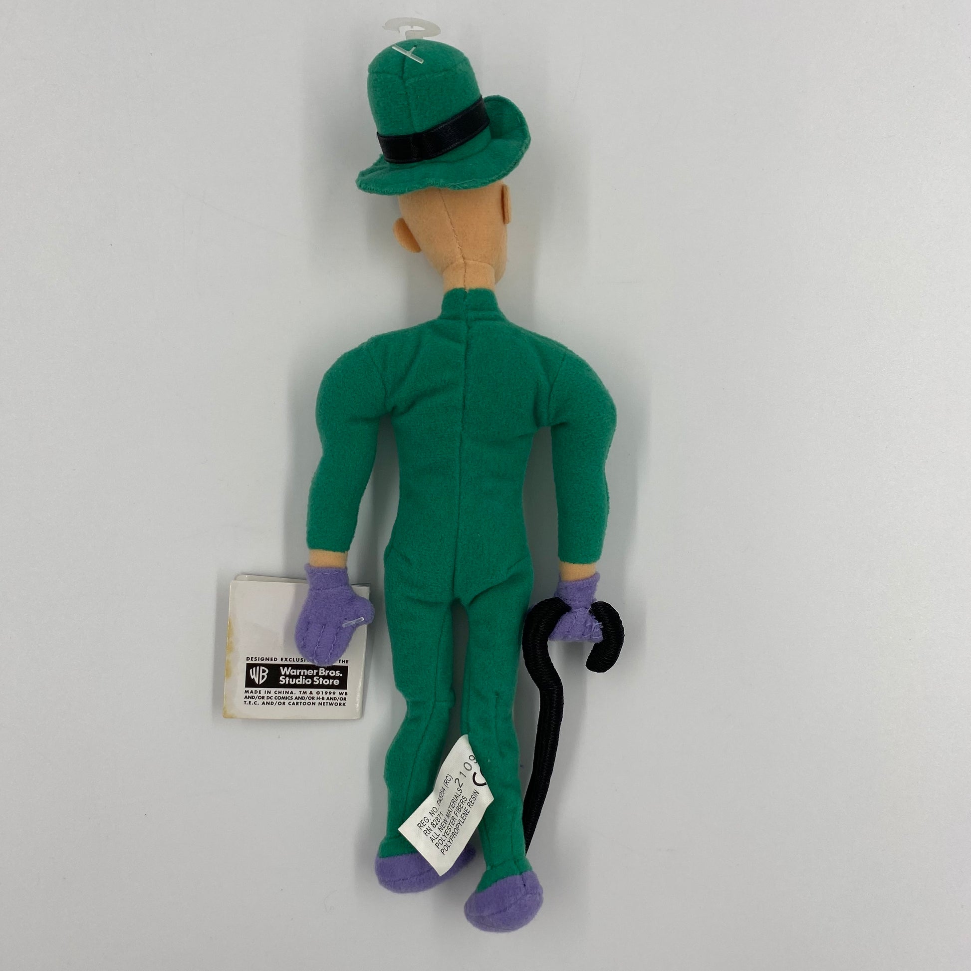 The Riddler Plush Warner Bros. Studio Store Riddler bean bag plush (1999) WB/DC – Mom and ...