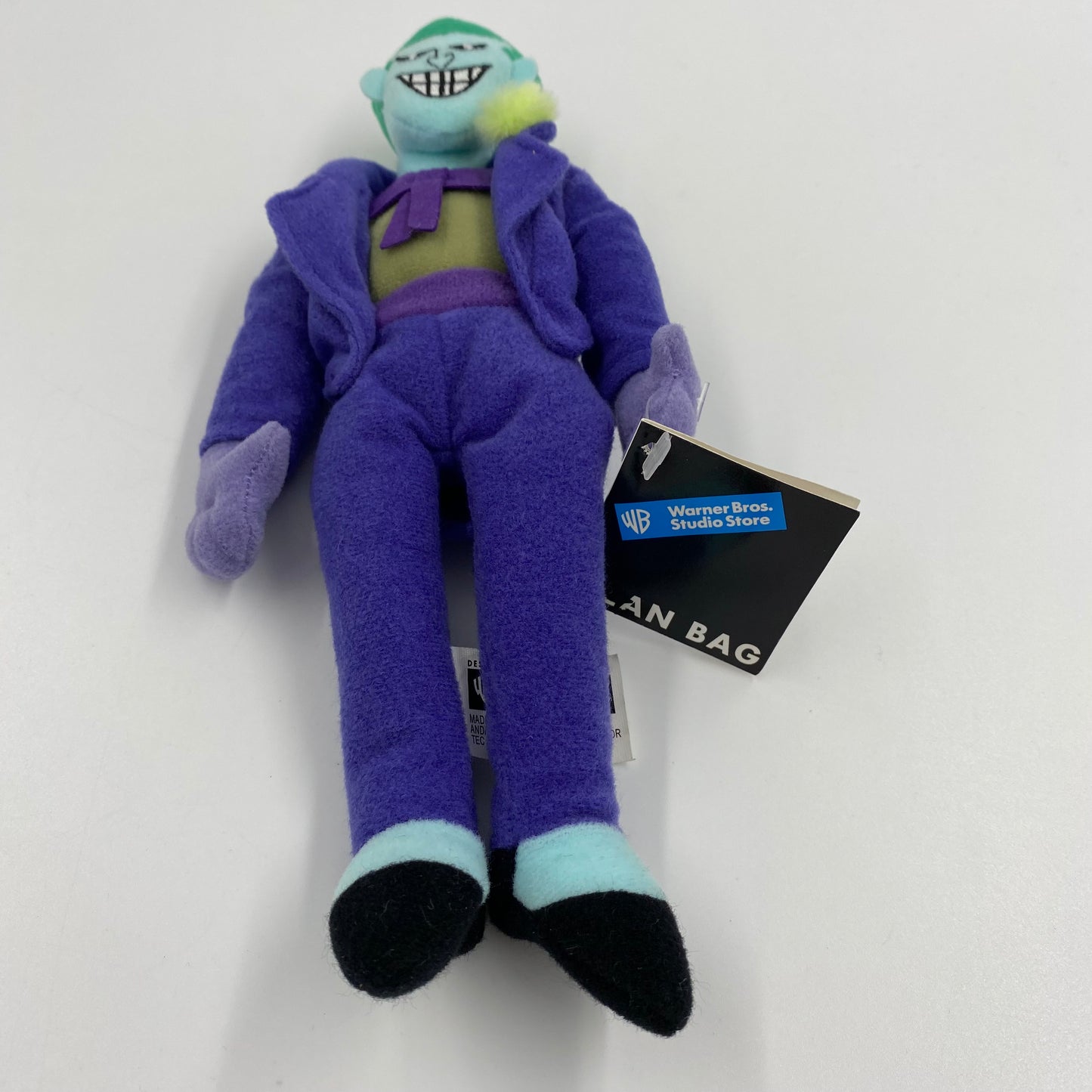 Warner Bros. Studio Store Joker bean bag plush (1999) WB/DC