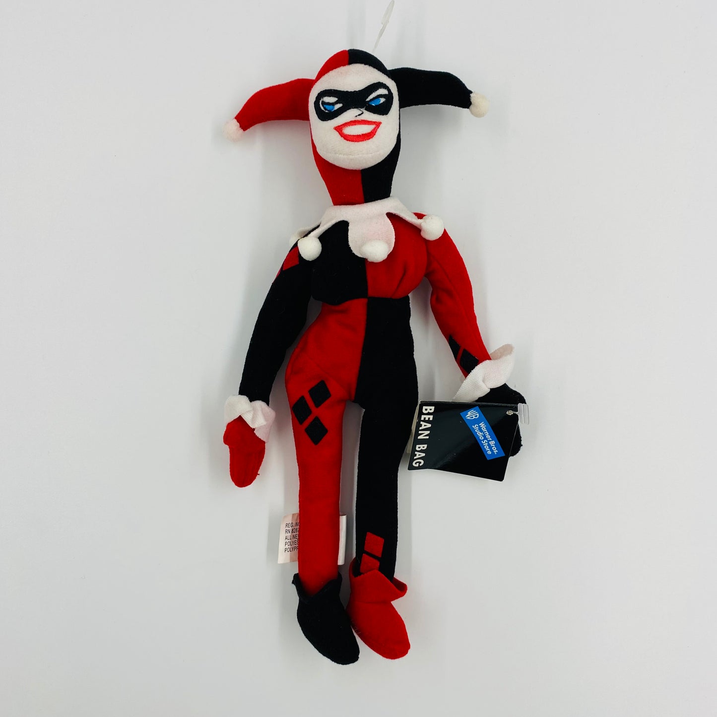 Warner Bros. Studio Store Harley Quinn bean bag plush (1999) WB/DC