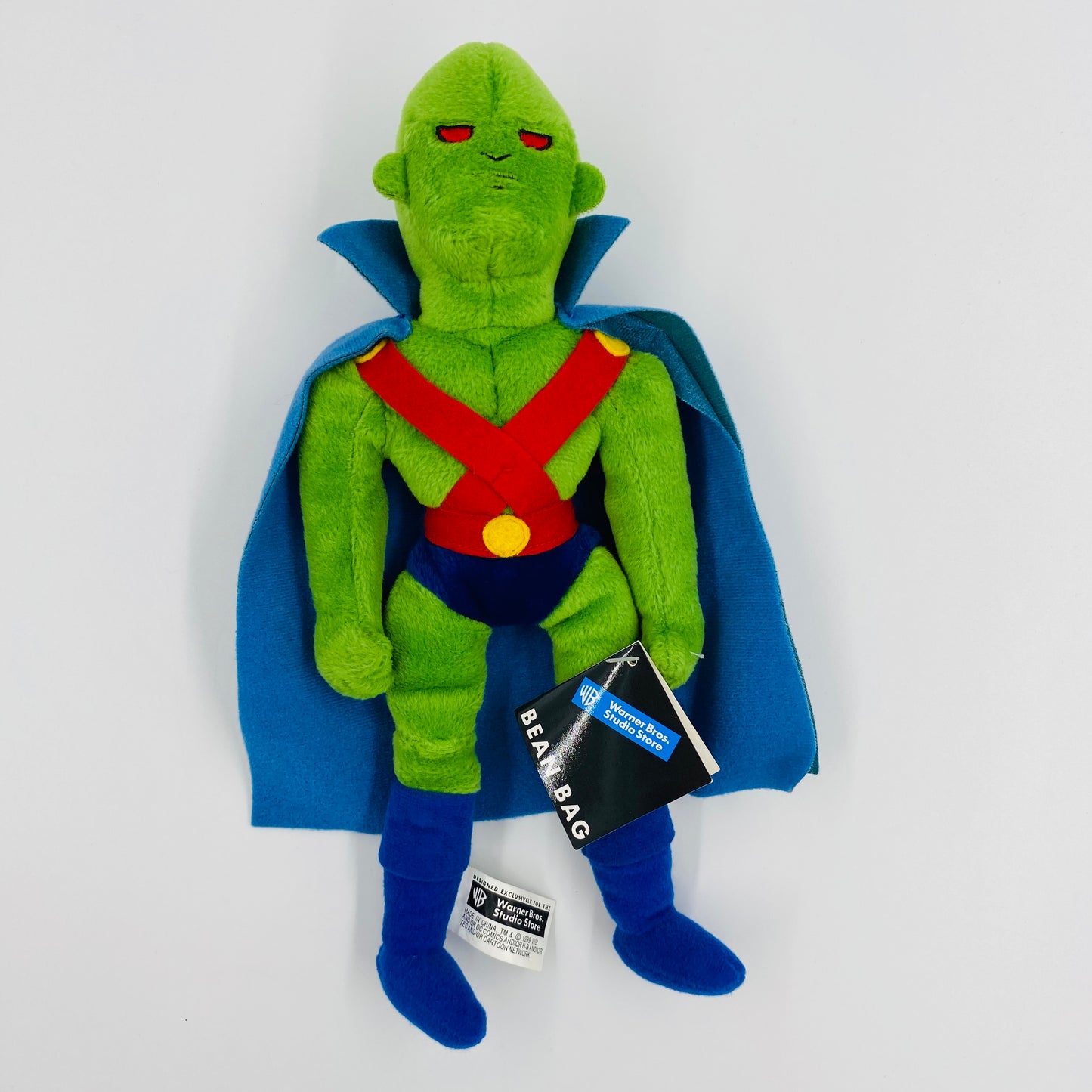 Warner Bros. Studio Store Martian Manhunter bean bag plush (1999) WB/DC