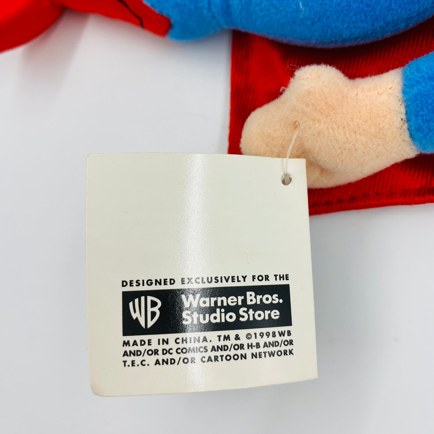 Warner Bros. Studio Store: Superman bean bag plush (1998) WB/DC