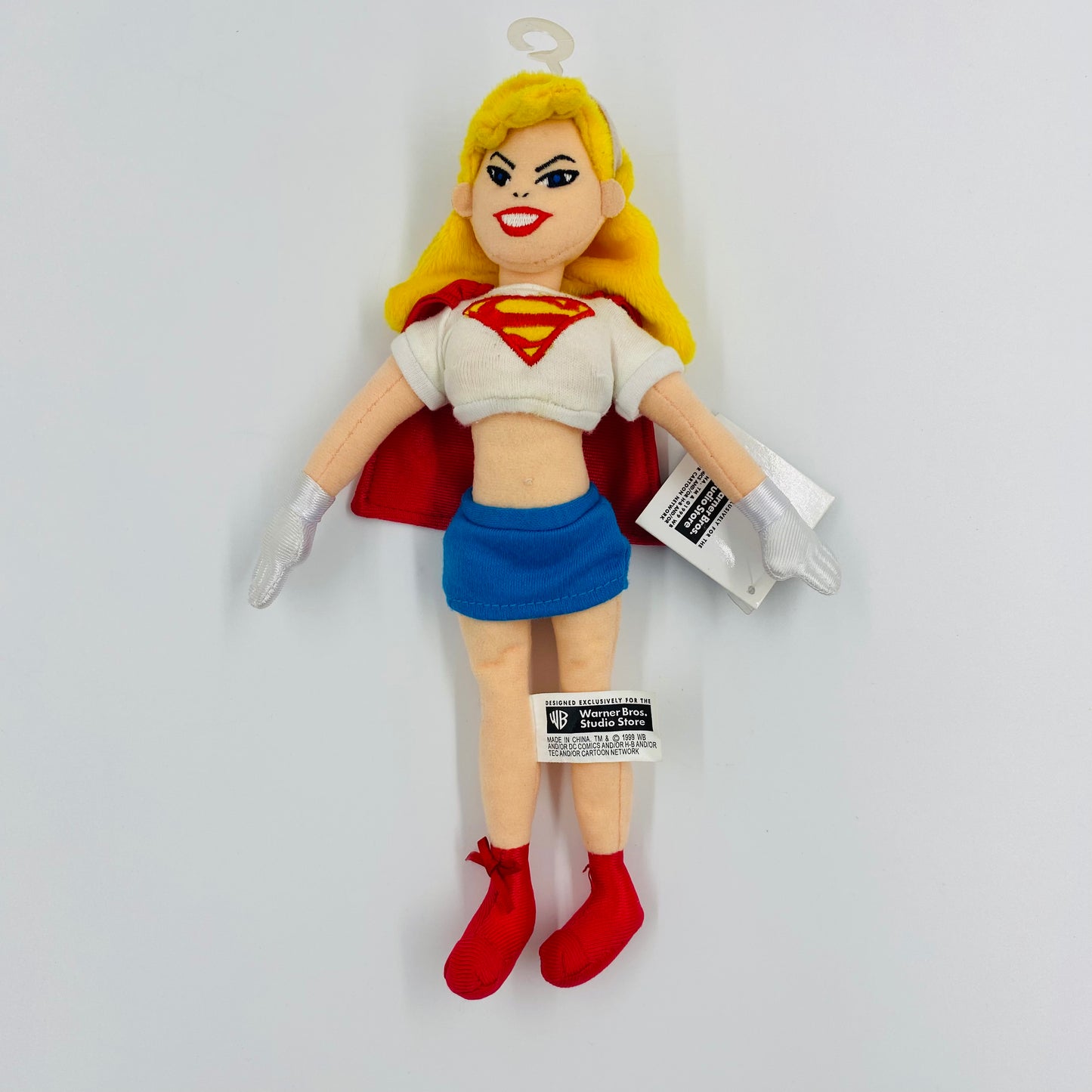 Warner Bros. Studio Store Supergirl bean bag plush (1999) WB/DC