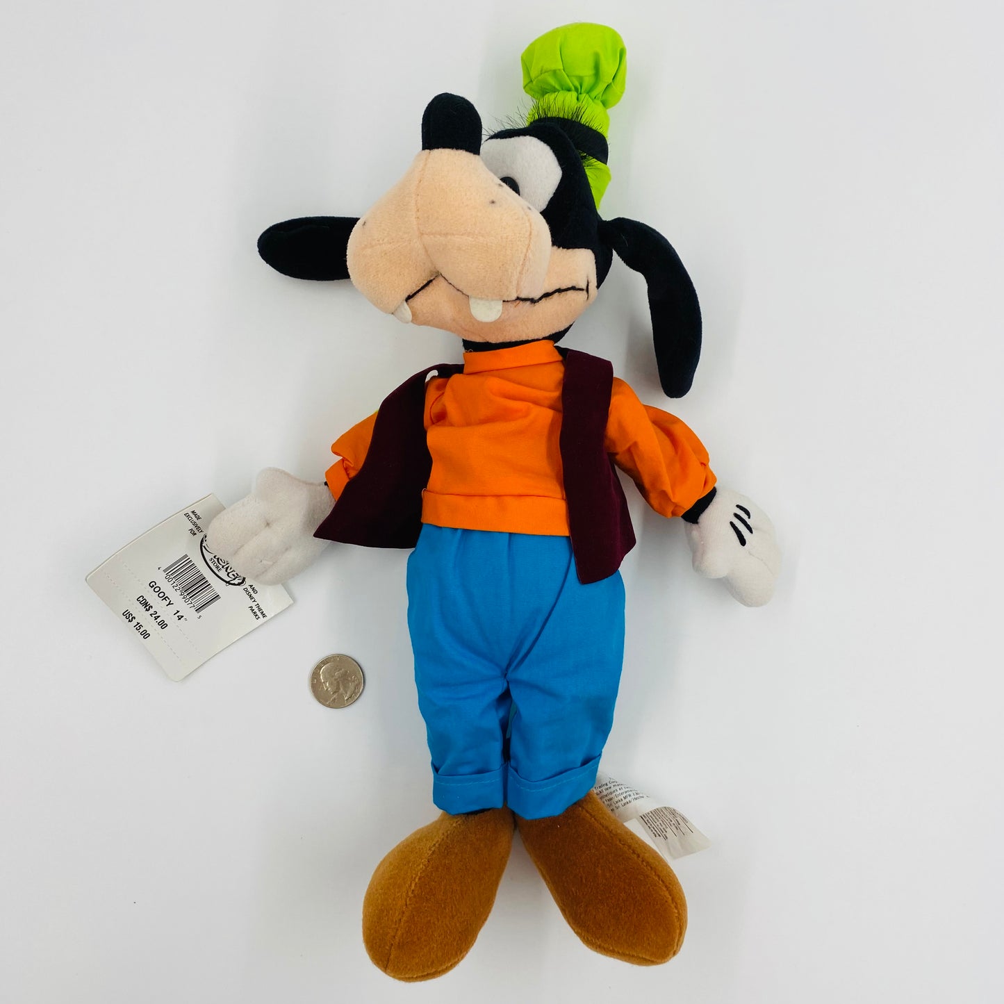 Goofy 14” plush (late 1990’s) Disney Store