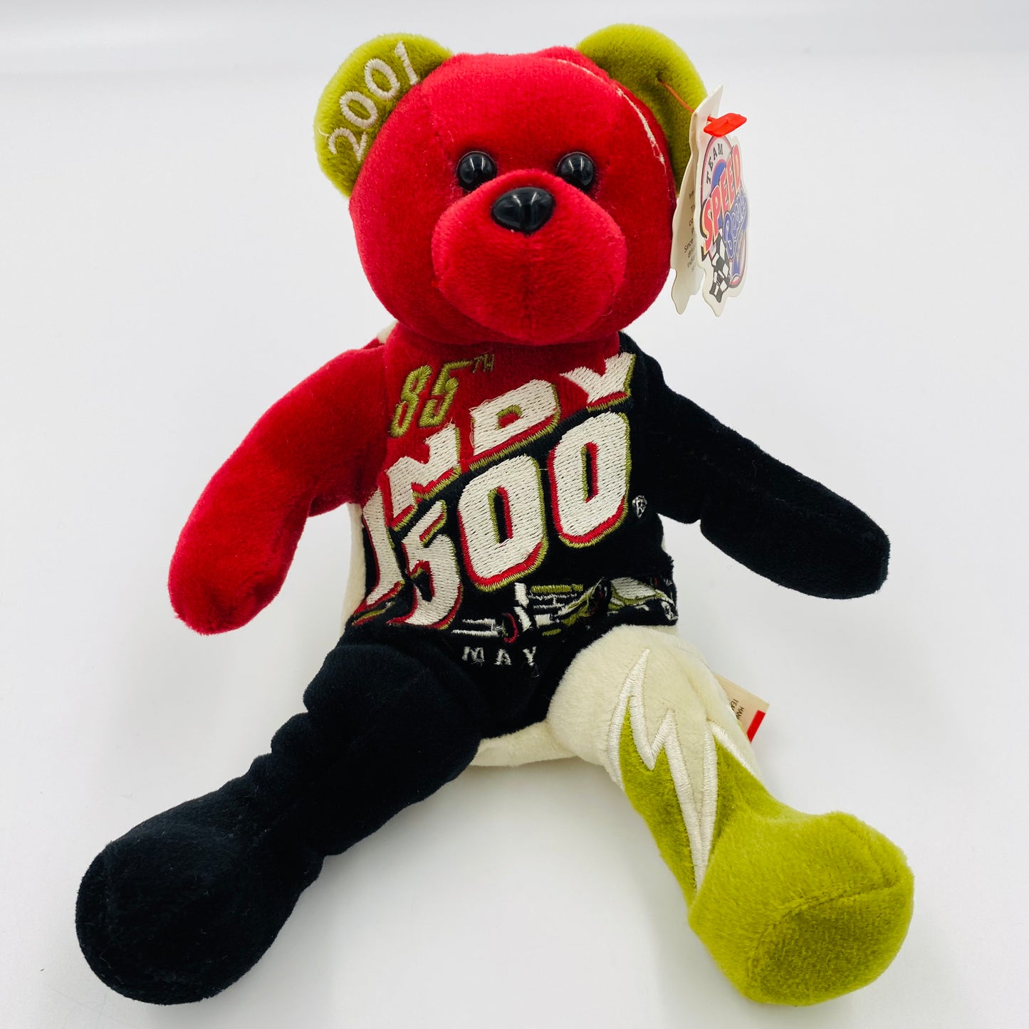 Indy 500 Team Speed Bears bean bag plush (2001) Team Bears