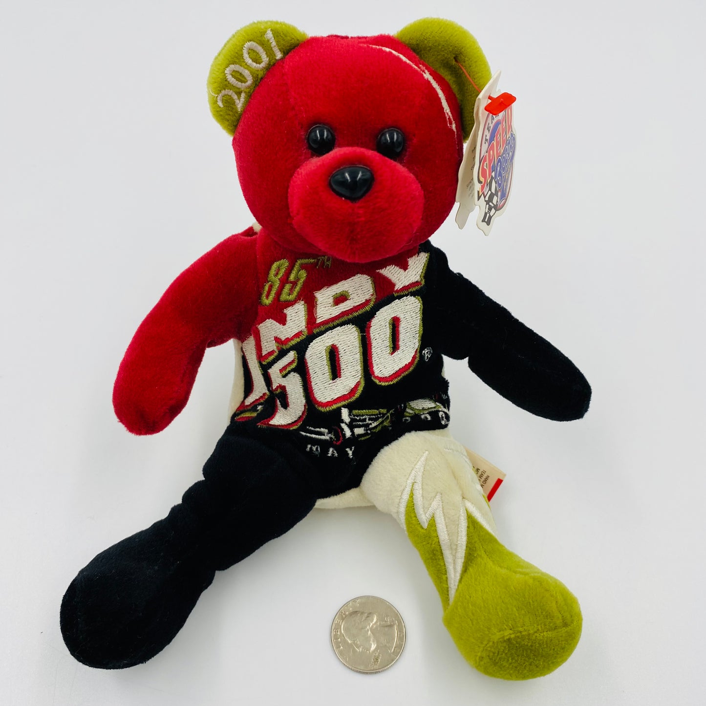 Indy 500 Team Speed Bears bean bag plush (2001) Team Bears