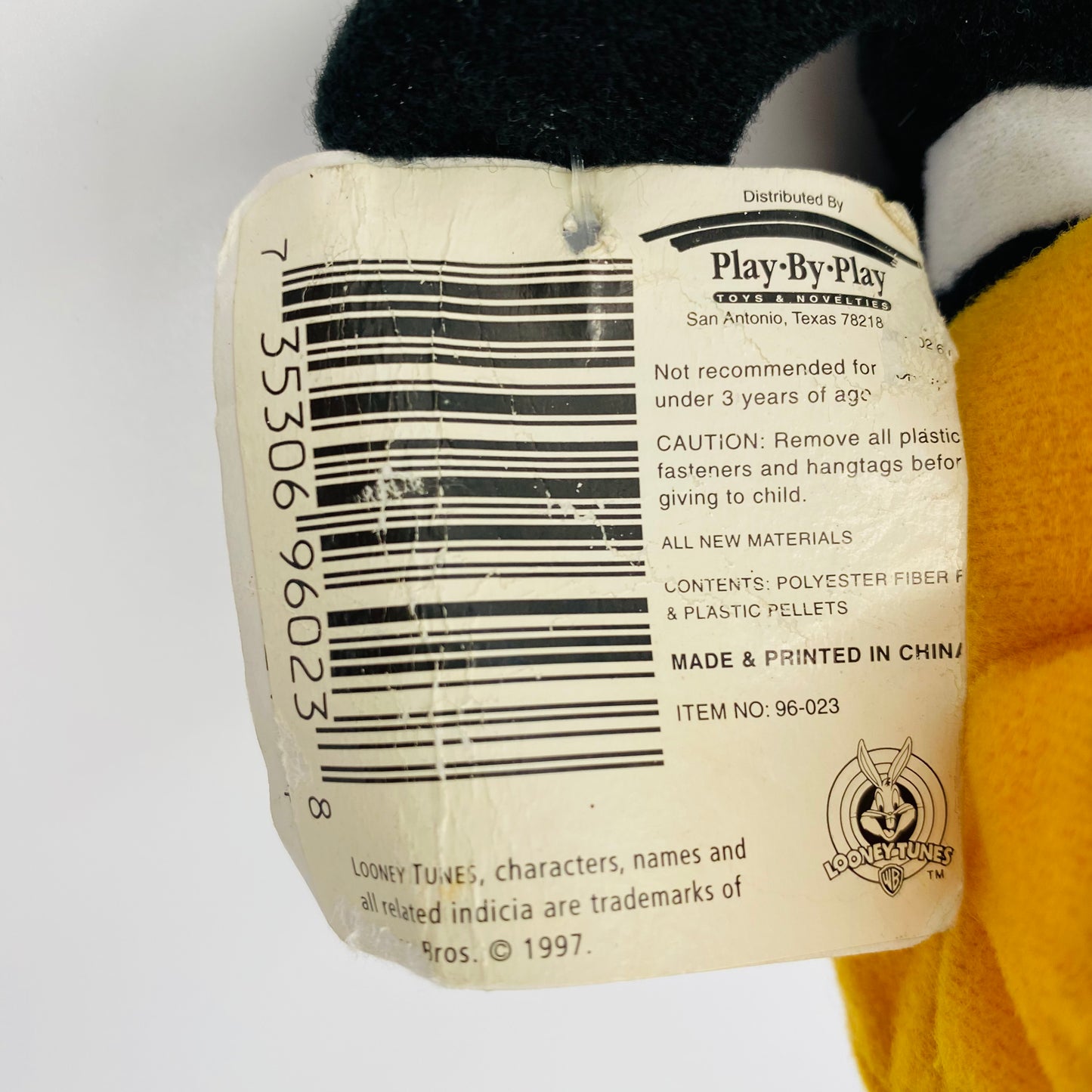 Looney Tunes Daffy Duck bean bag plush (1997) Play-By-Play