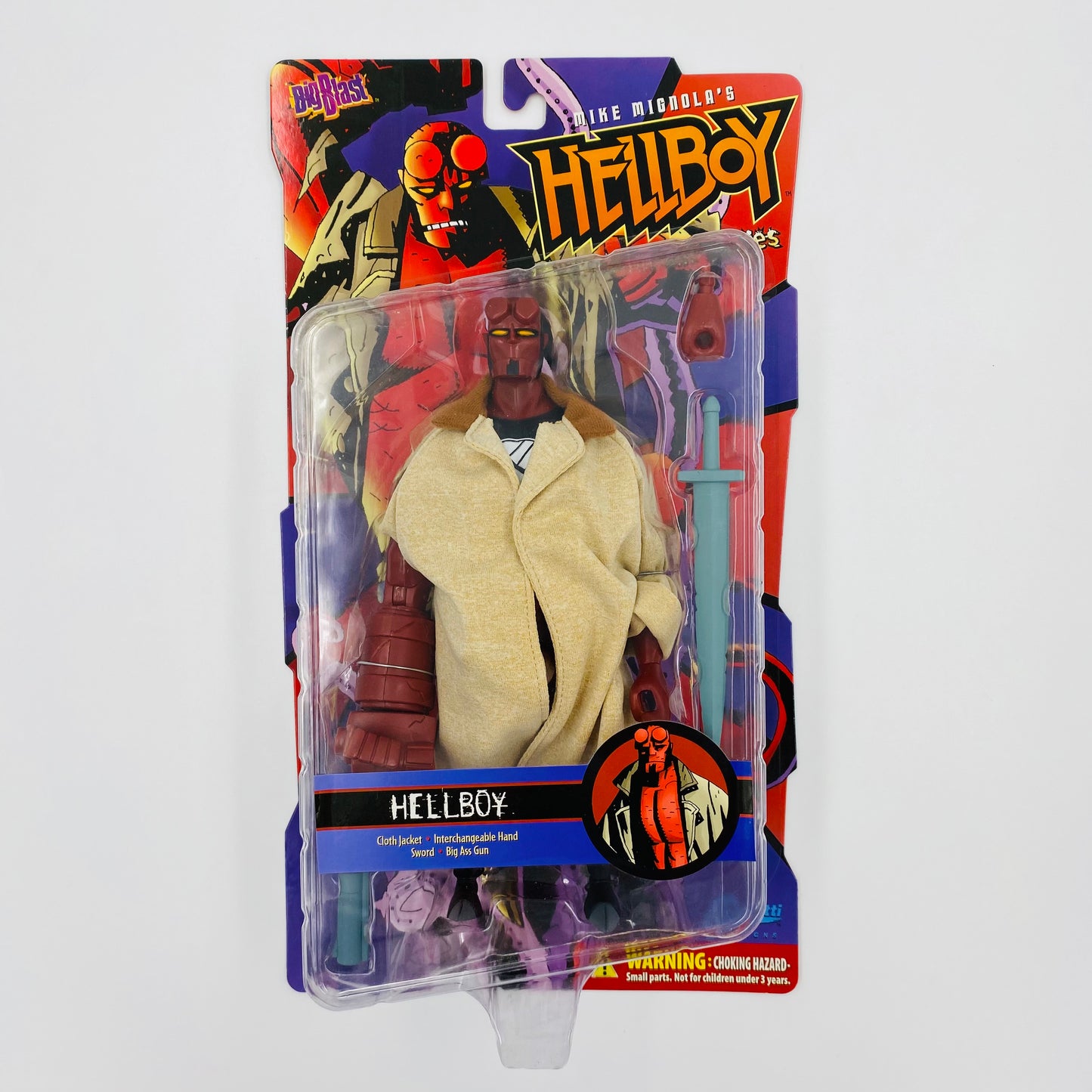 Hellboy Big Blast carded action figure (2001) Graphitti