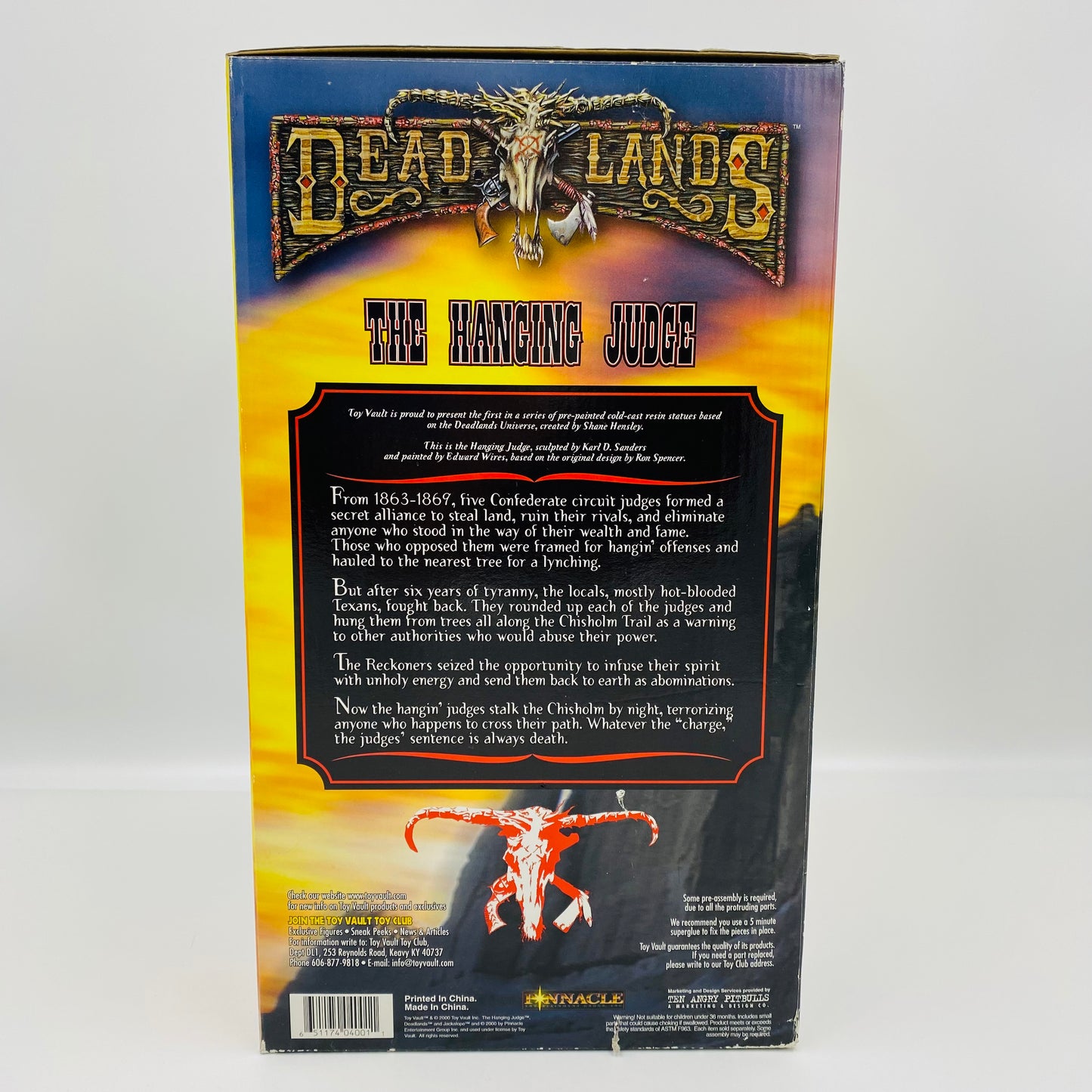 Deadlands The Hanging Judge statue (2000) ToyVault (!BROKEN!)