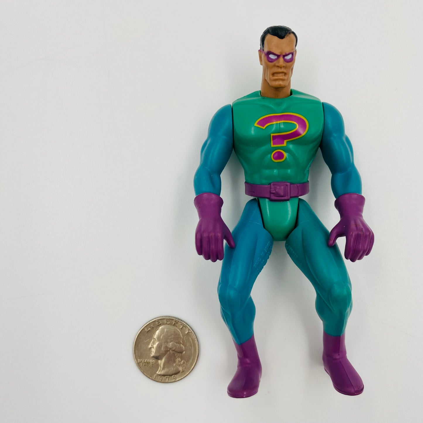 Legends of Batman Riddler loose 5" action figure (1995) Kenner