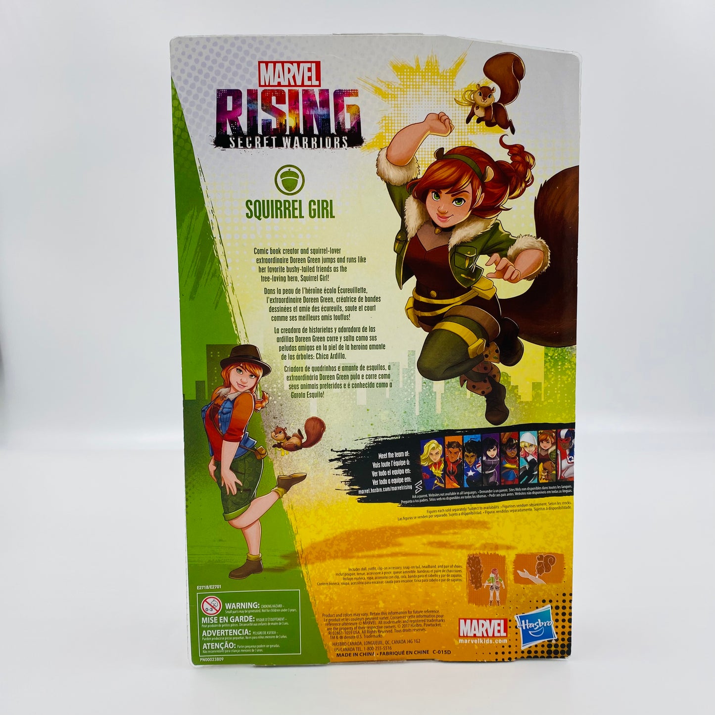 Marvel Rising Secret Warriors Squirrel Girl carded doll (2018) Hasbro