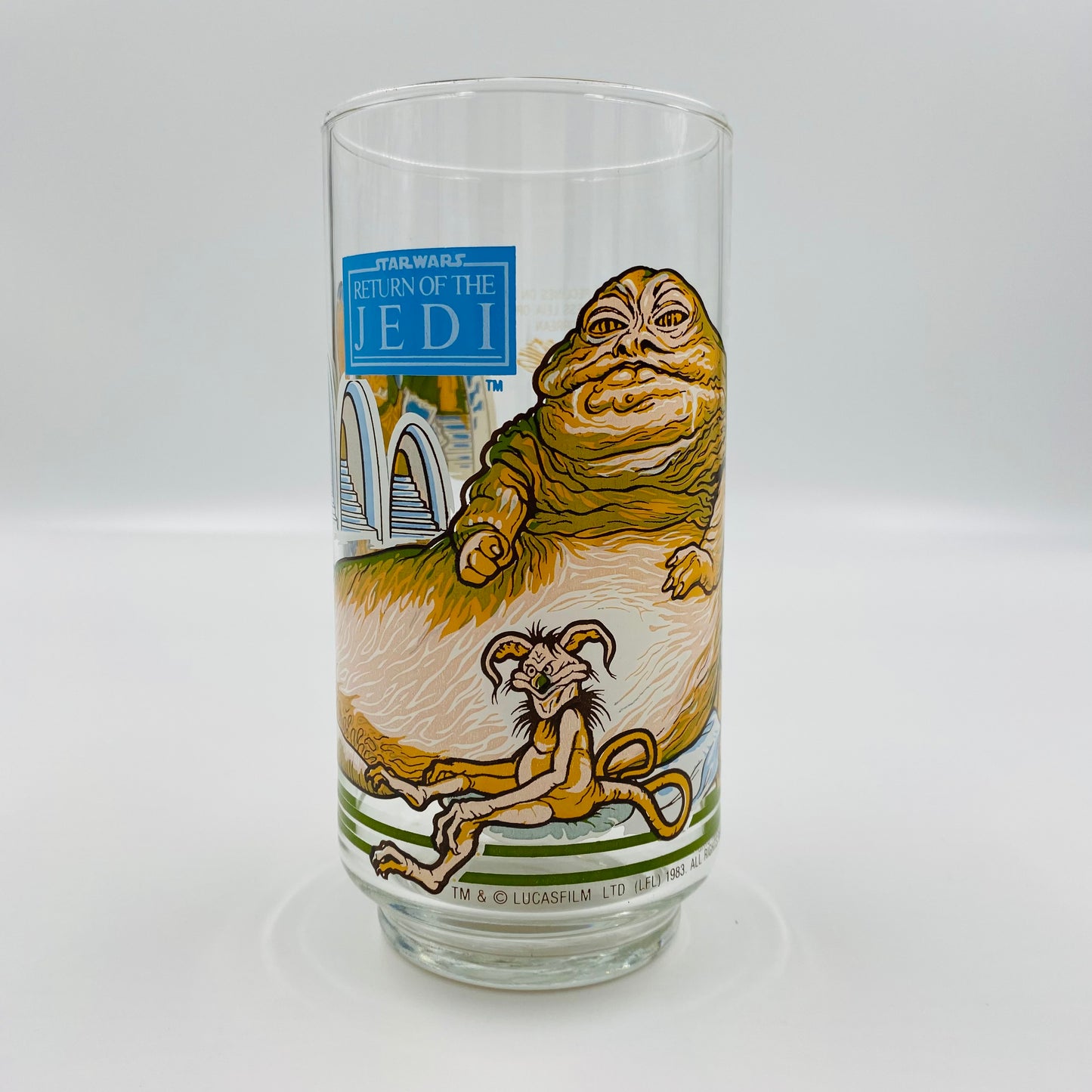 Burger King Coca-Cola Return of the Jedi Slave Leia in Jabba’s Palace glass (1983)