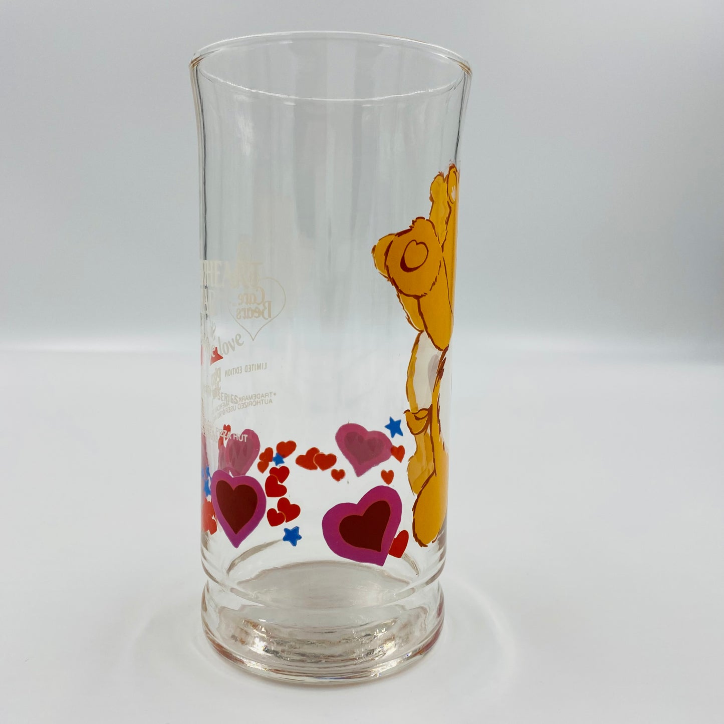 Care Bears Tenderheart Bear Pizza Hut Glass (1983)