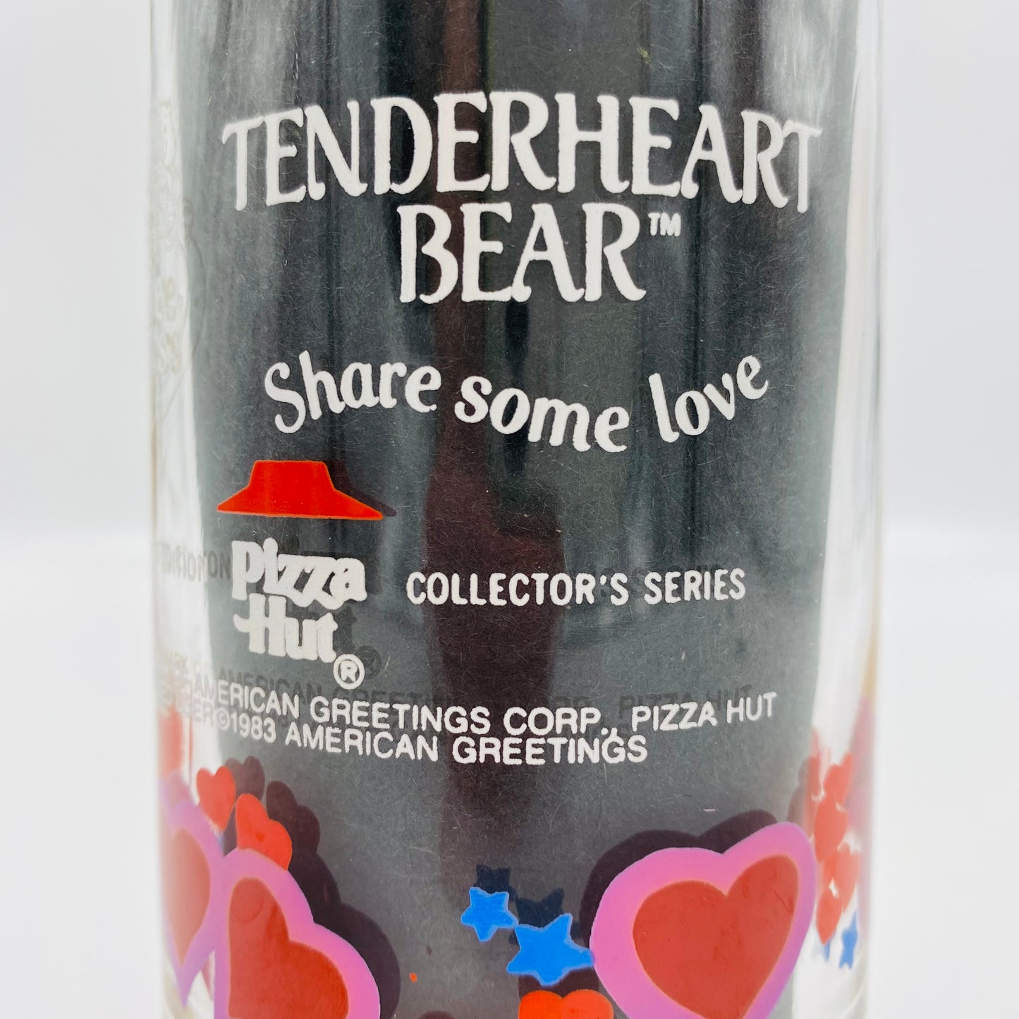 Care Bears Tenderheart Bear Pizza Hut Glass (1983)