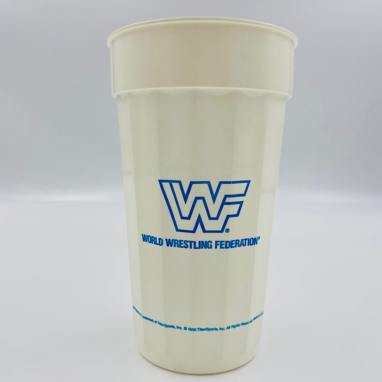 WWF Brutus “The Barber” Beefcake 32oz plastic cup (1989)