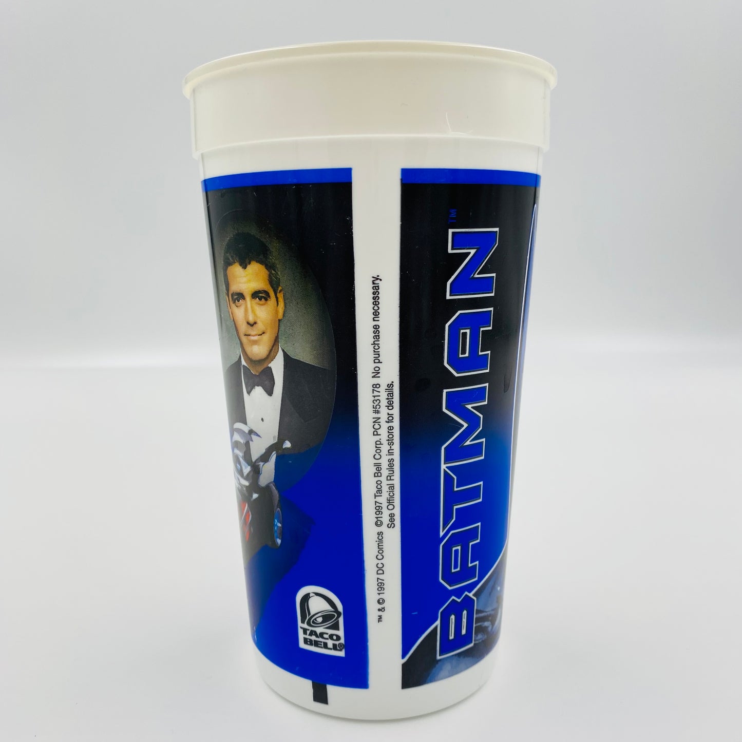 Batman & Robin Batman 32oz plastic cup (1997) Taco Bell