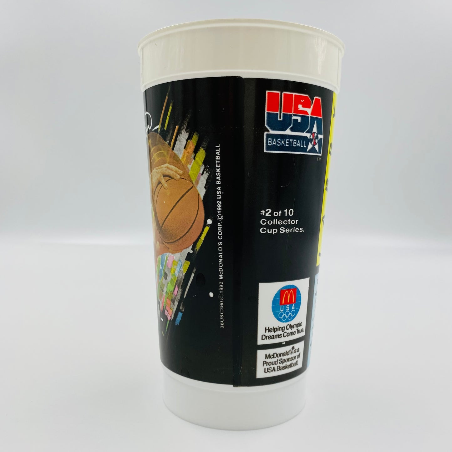 USA Basketball Dream Team Larry Bird 32oz plastic cup (1992) McDonald's