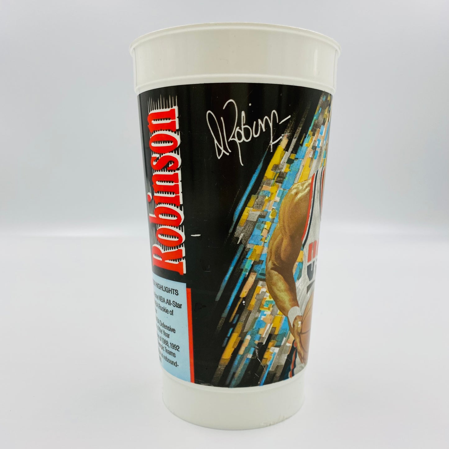 USA Basketball Dream Team David Robinson 32oz plastic cup (1992) McDonald's