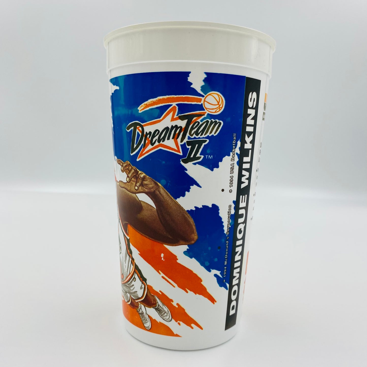 USA Basketball Dream Team II Dominique Wilkins 32oz plastic cup (1994) McDonald’s