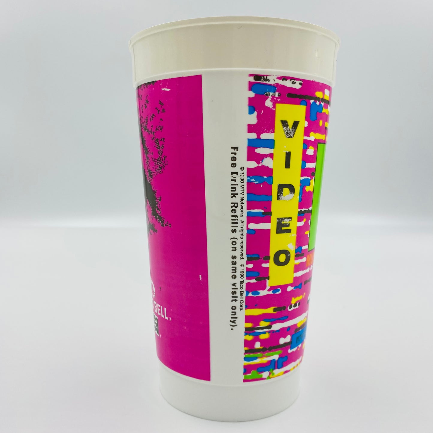 MTV VMA’s Video Music Awards purple  32oz  plastic cup (1990)Taco Bell