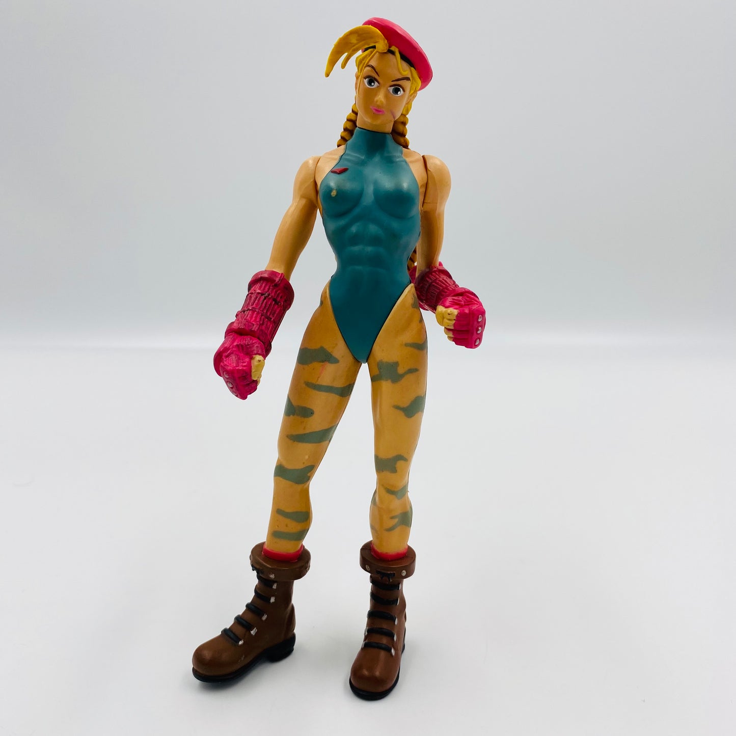 Street Fighter Round One!: Cammy Player Two Turquoise loose 7" action figure (1999) ReSaurus