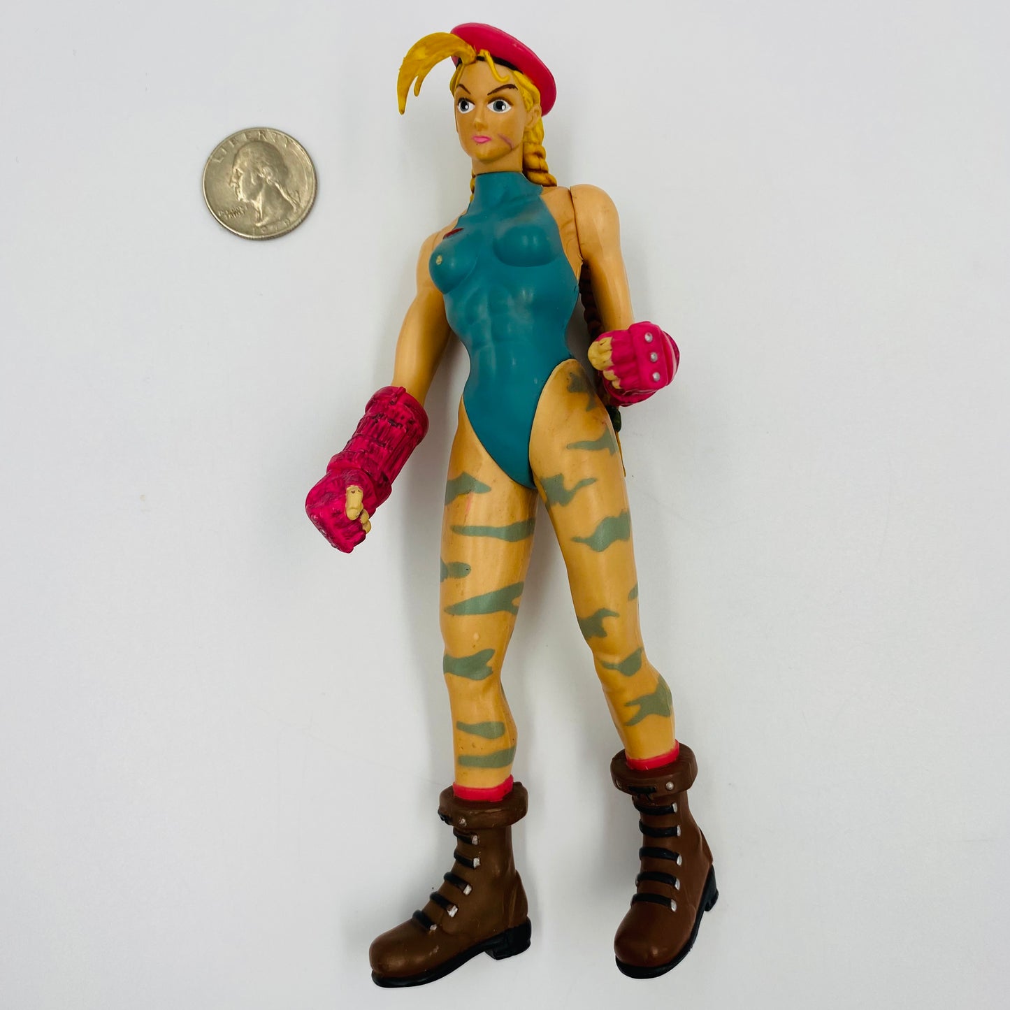 Street Fighter Round One!: Cammy Player Two Turquoise loose 7" action figure (1999) ReSaurus